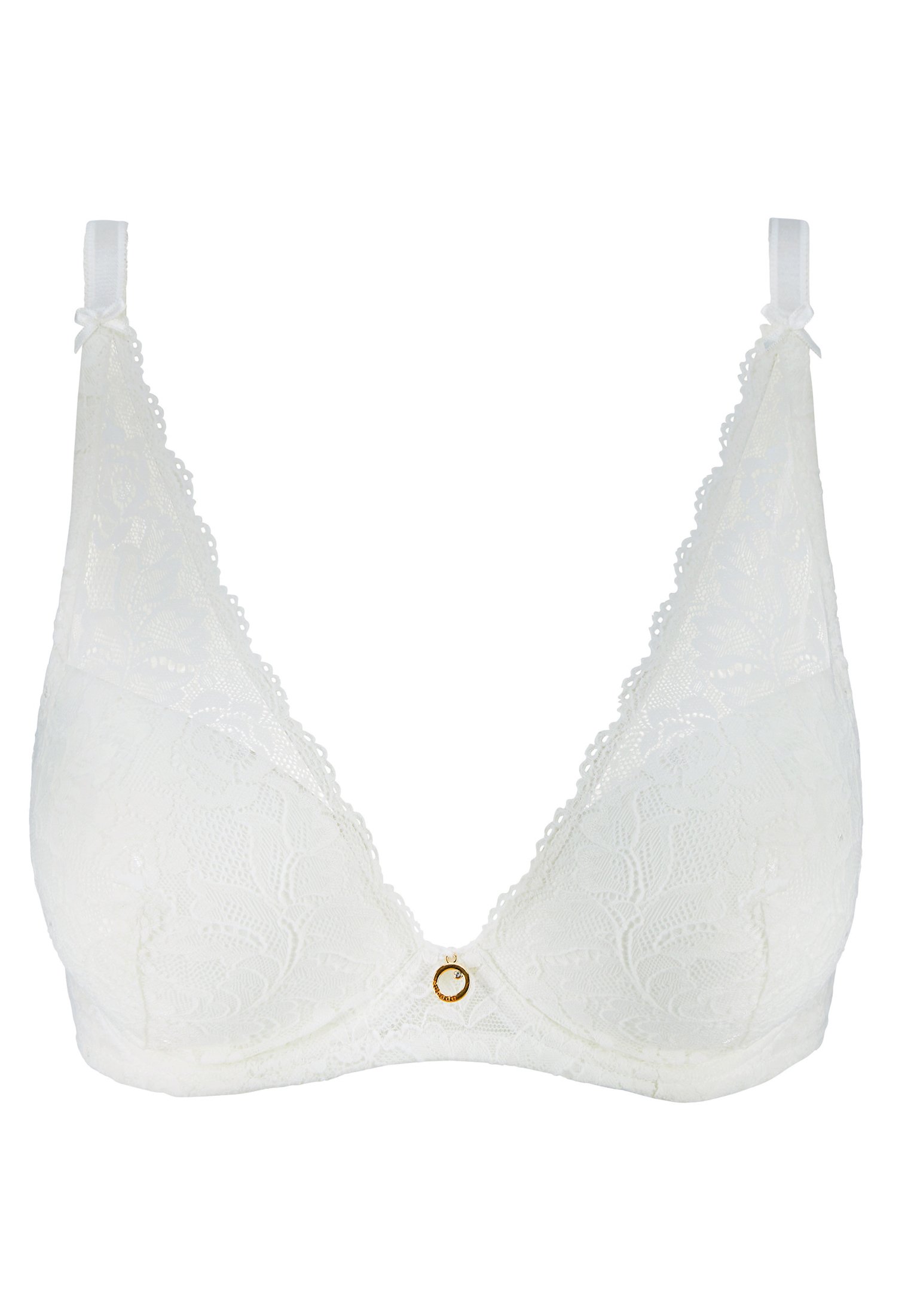 A Fleur De Toi scarf-style plunge bra AUBADE White
