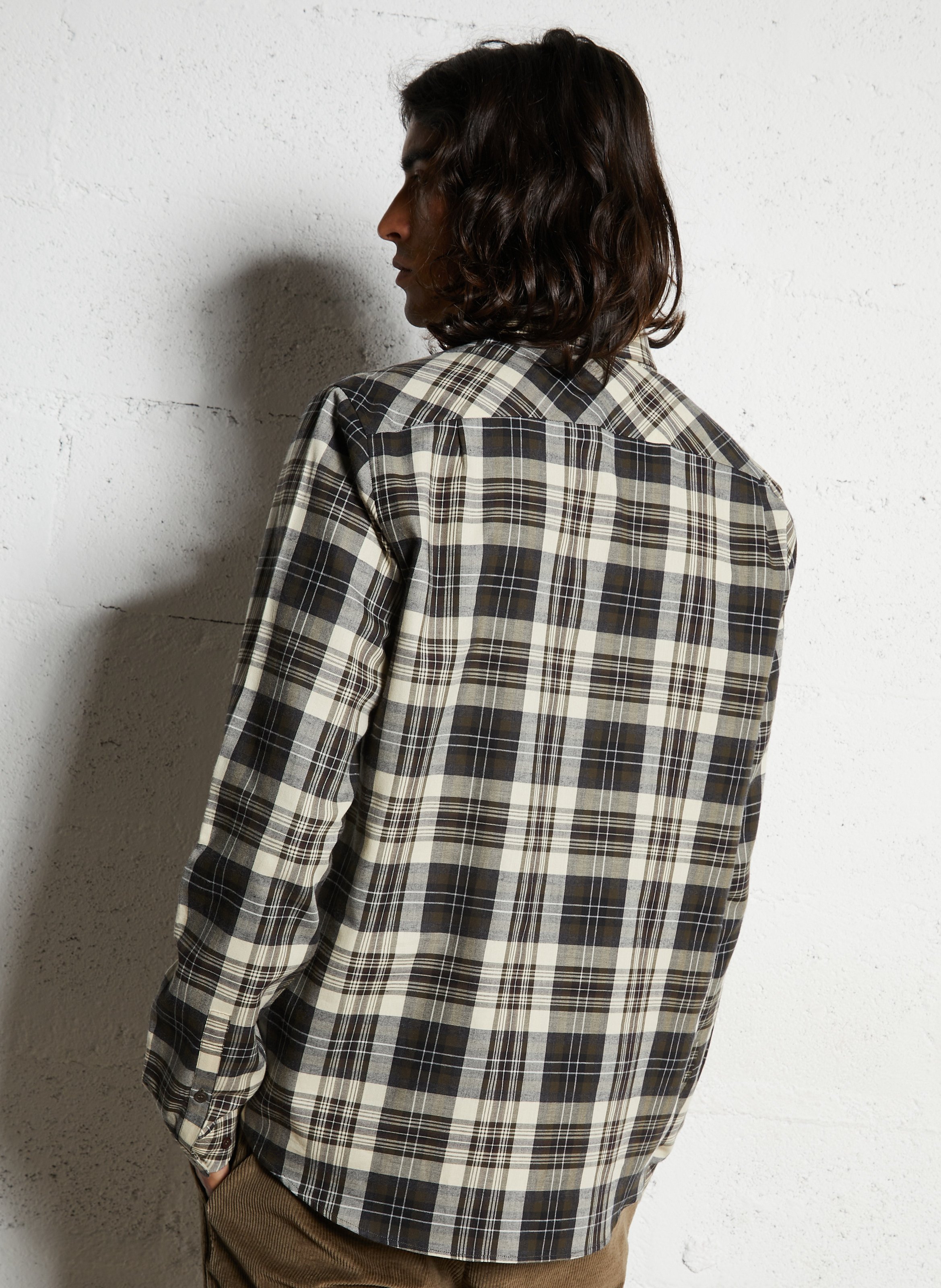 Colonel - Einfarbiges Hemd IKKS Khaki