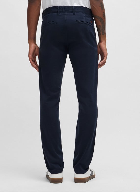 Stretch cotton chinos | Blue by BOSS Stretch cotton chinos Blue