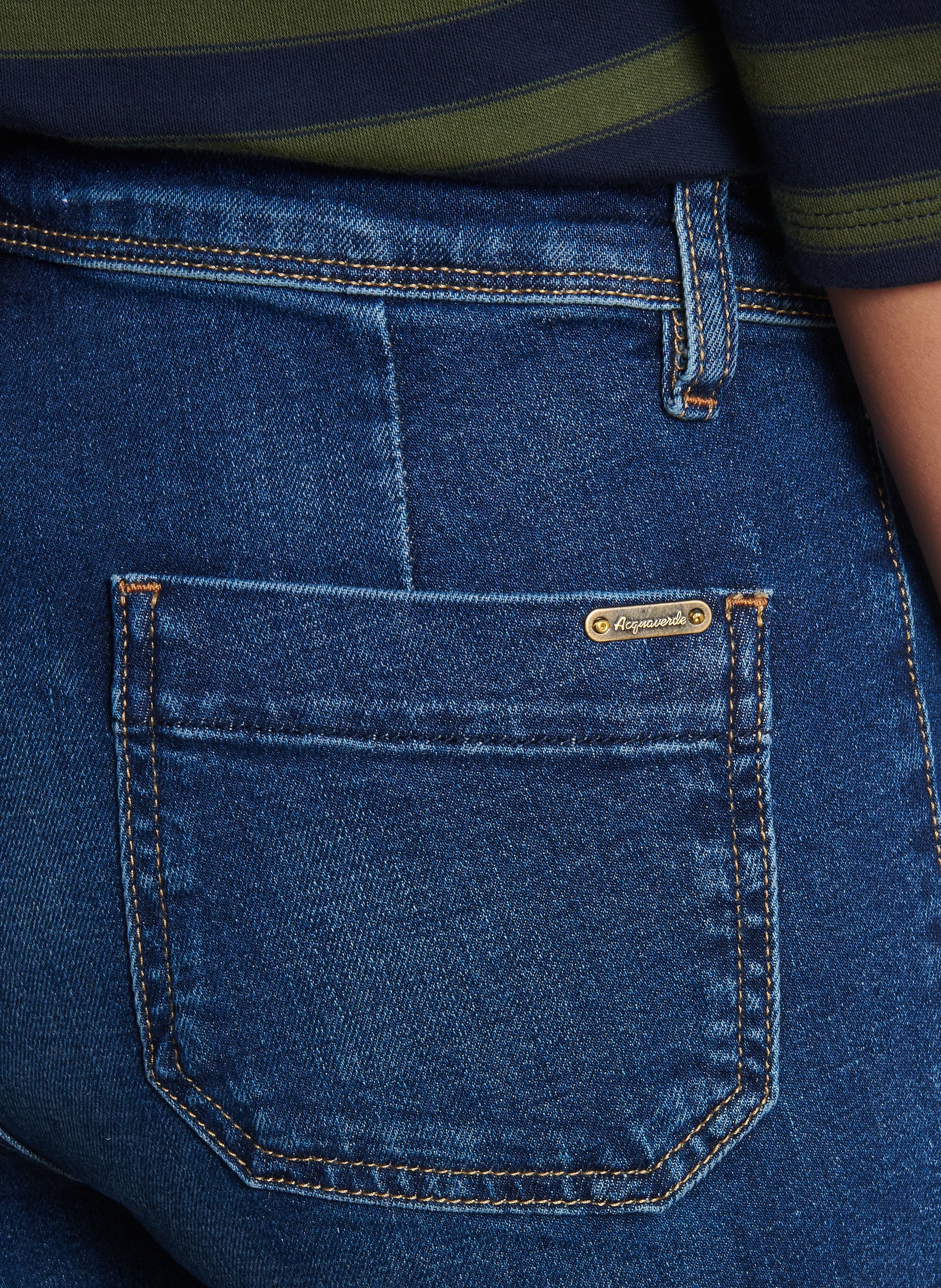 Bootcut-jeans | katoenblend ACQUAVERDE Blauw