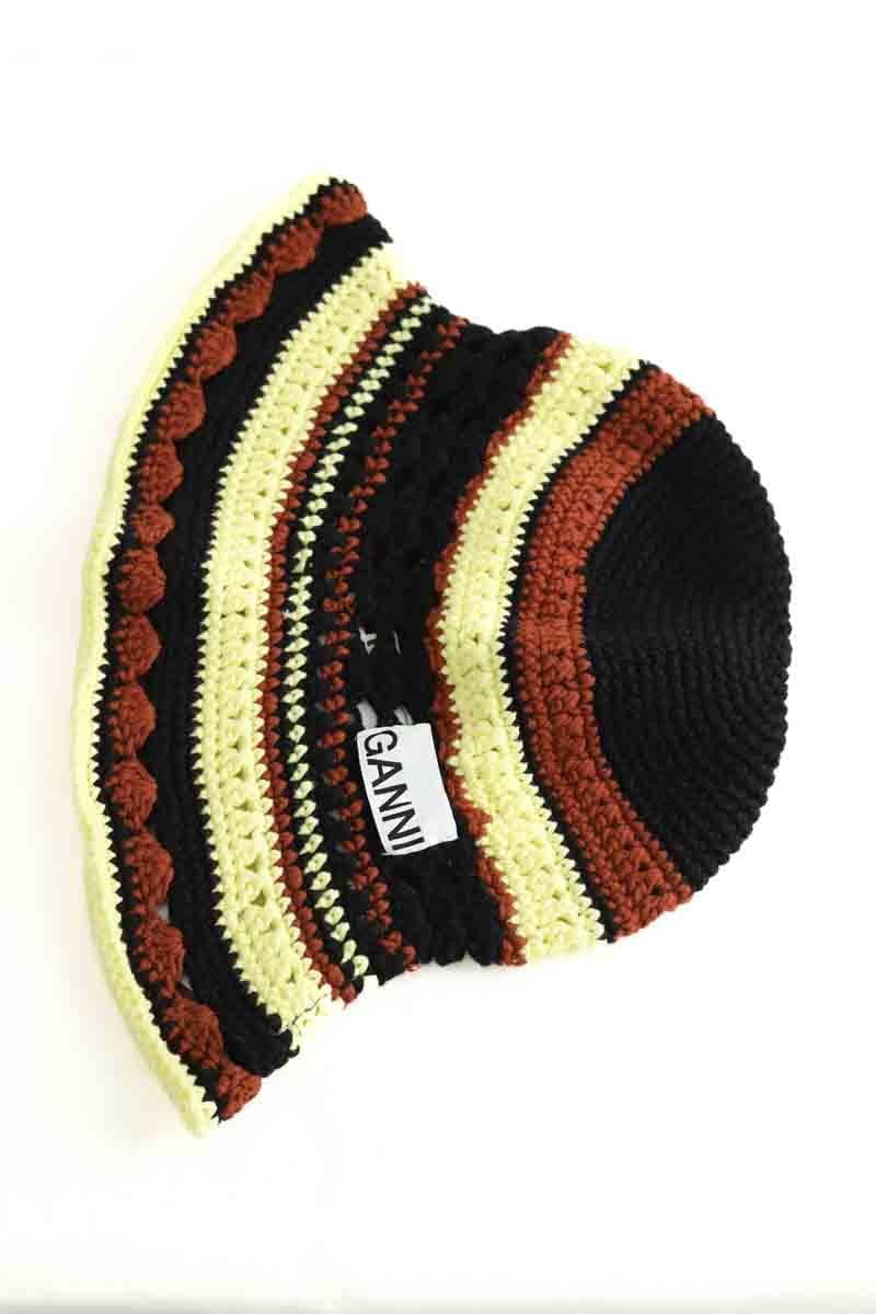Cotton hat GANNI - Seconde Main Multicolored