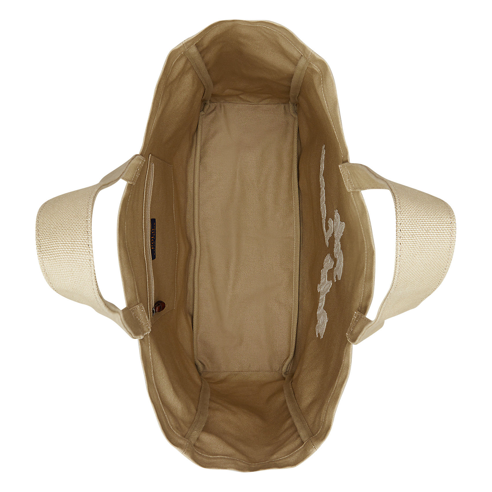 Tote bag en coton POLO RALPH LAUREN Beige