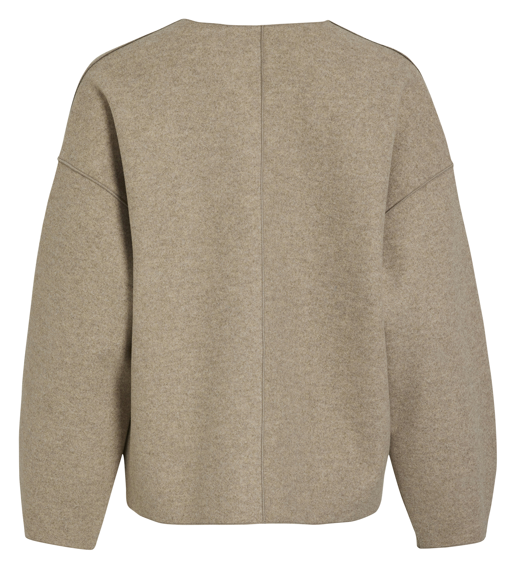 Light loose-fitting v-neck jacket VILA Beige