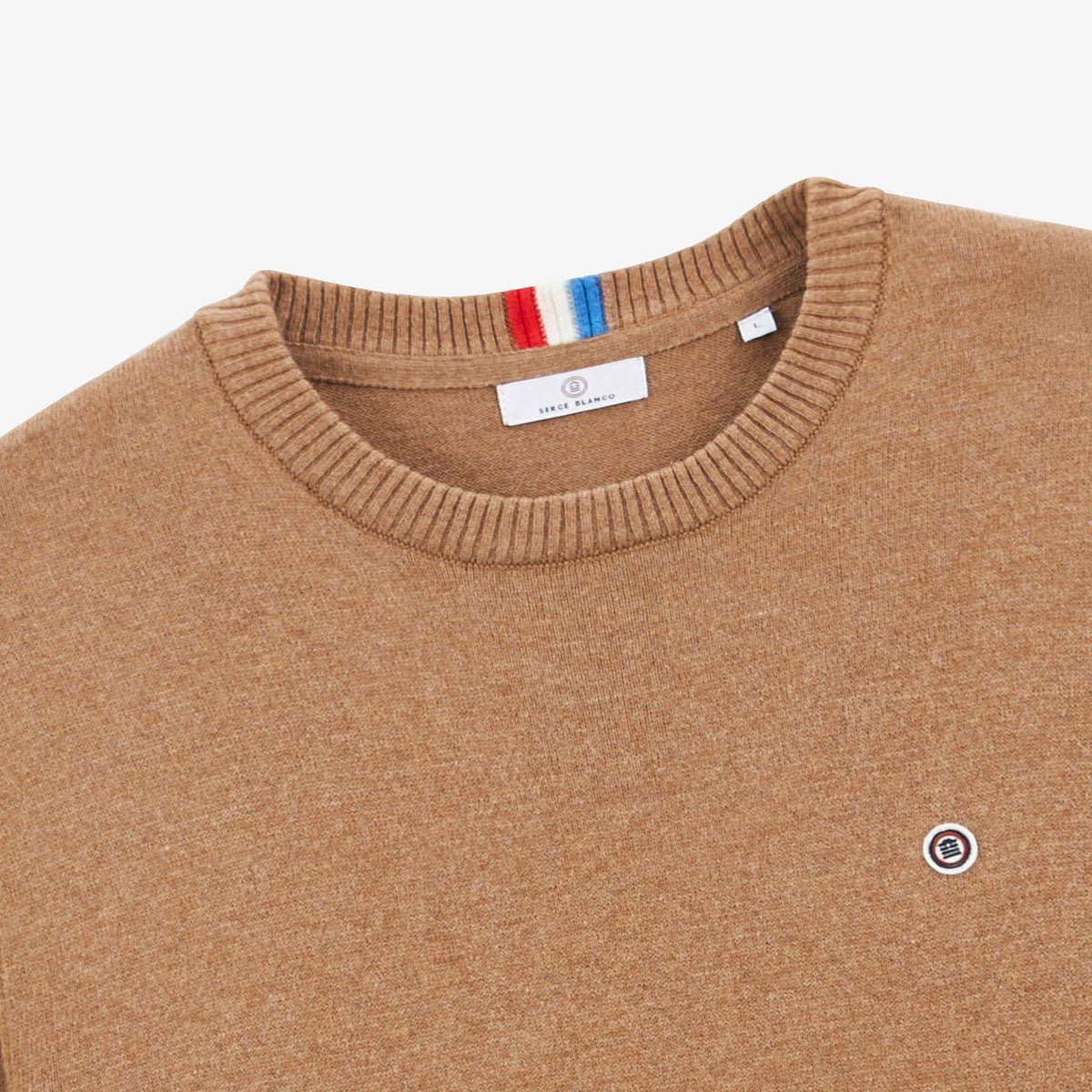 High-neck sweater SERGE BLANCO Brown
