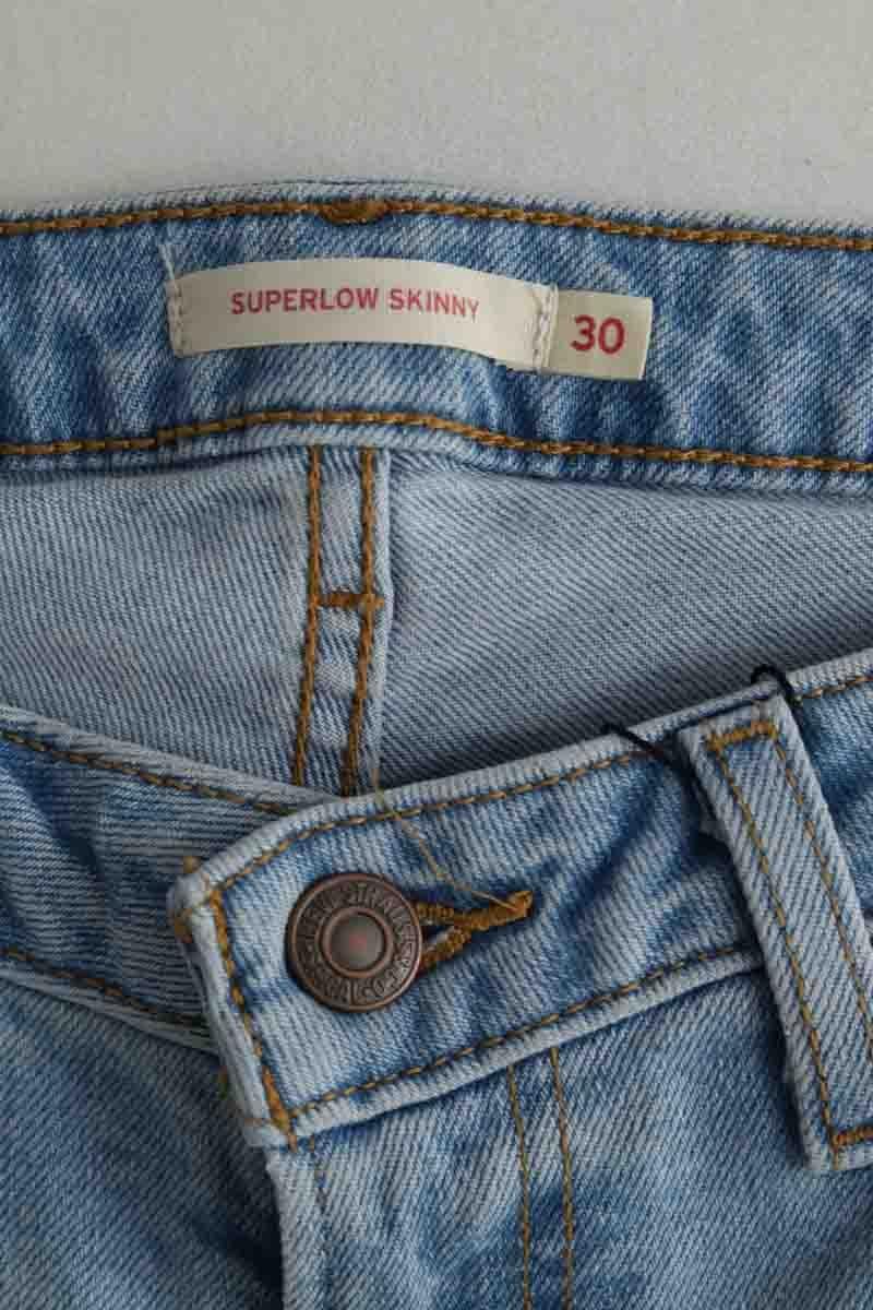 Cotton straight jeans LEVI'S - Seconde main Blue