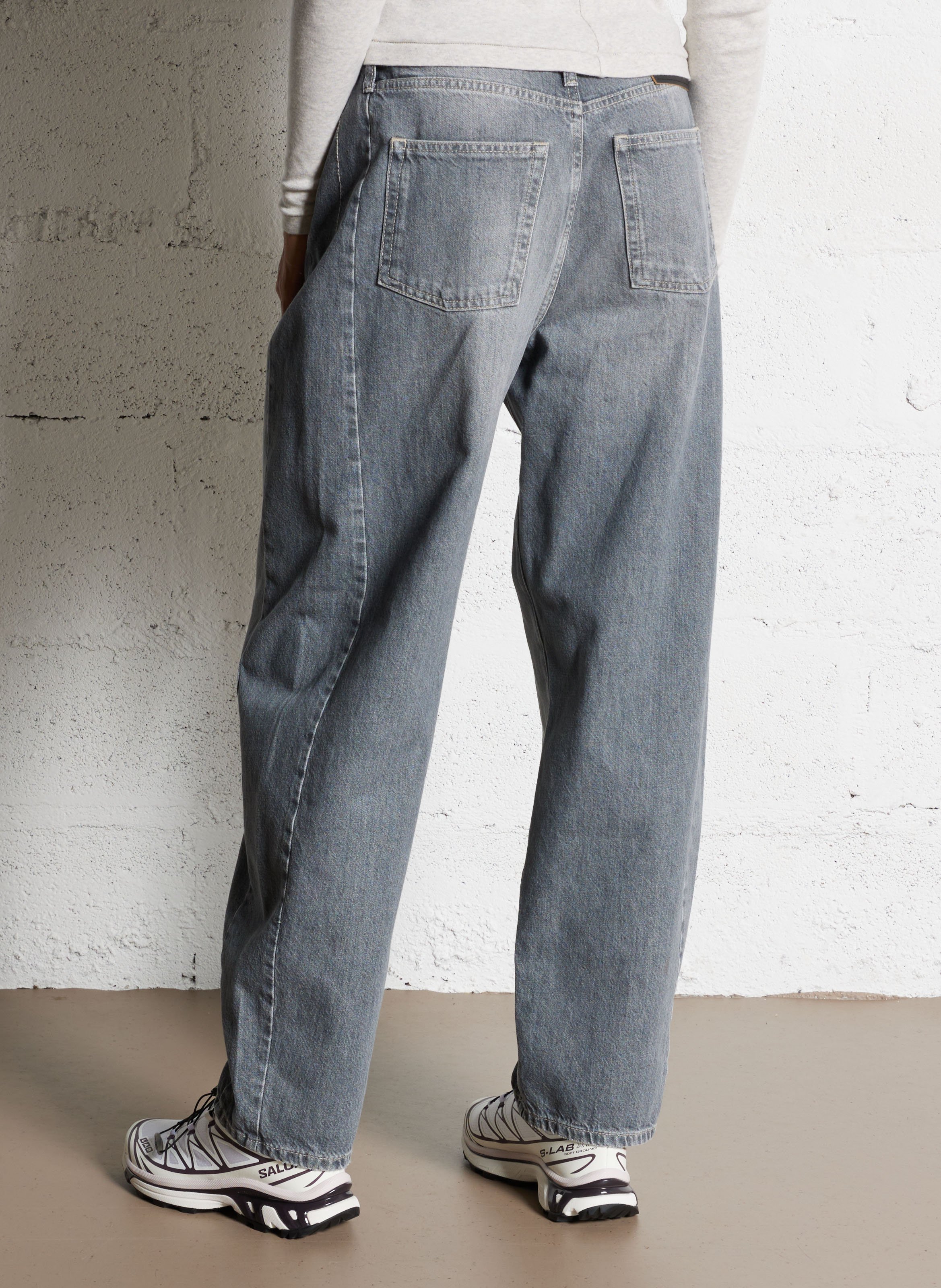 Jean ballon en coton BELLEROSE Gris