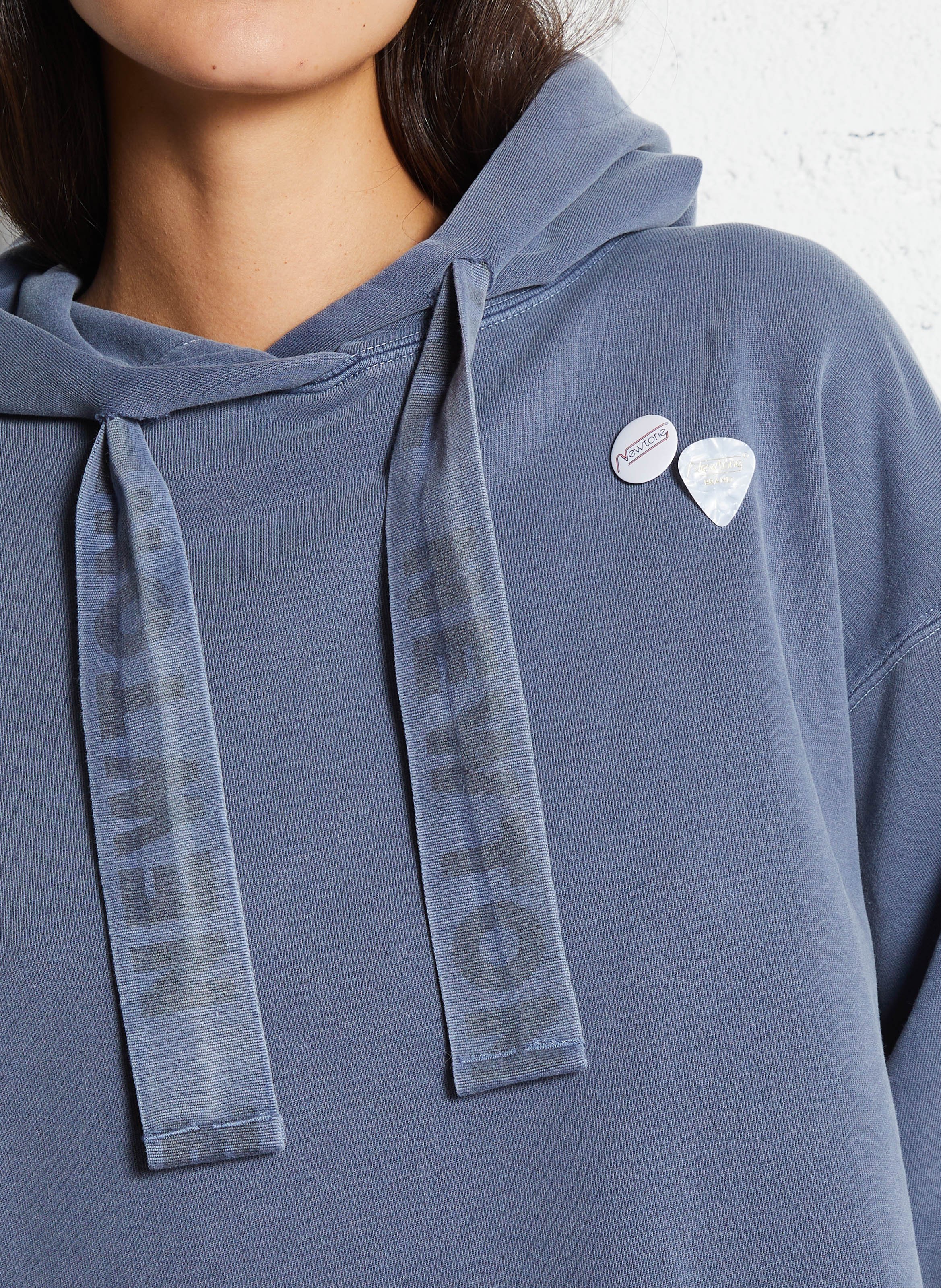 Sweat col rond en coton mélangé NEWTONE Bleu