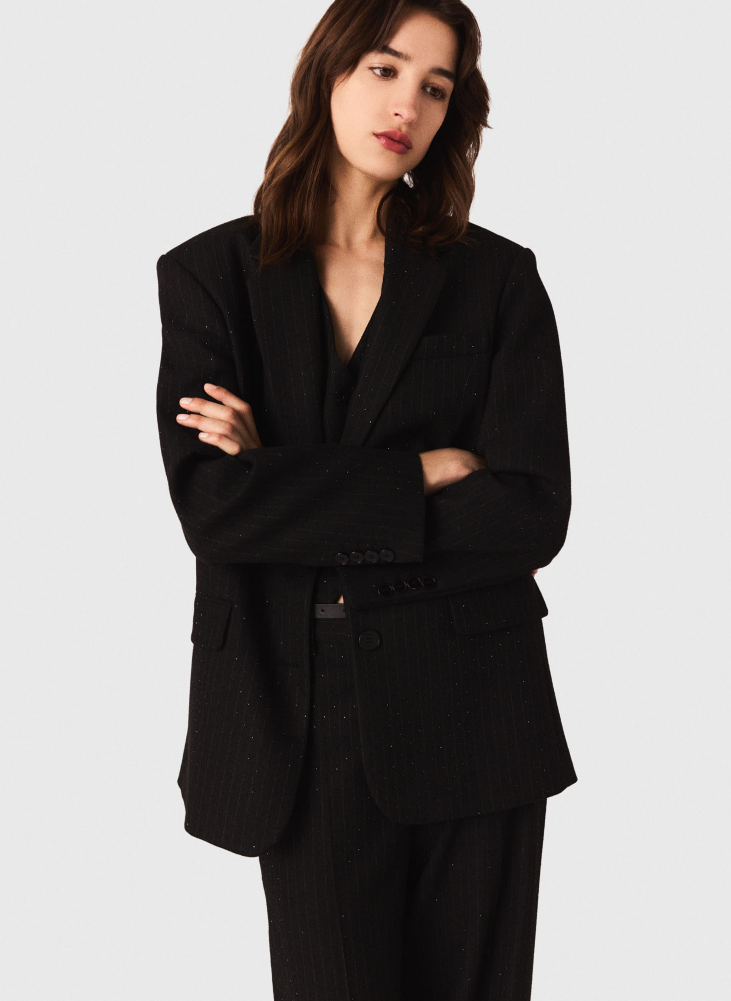 Veste de tailleur  MAJE Noir