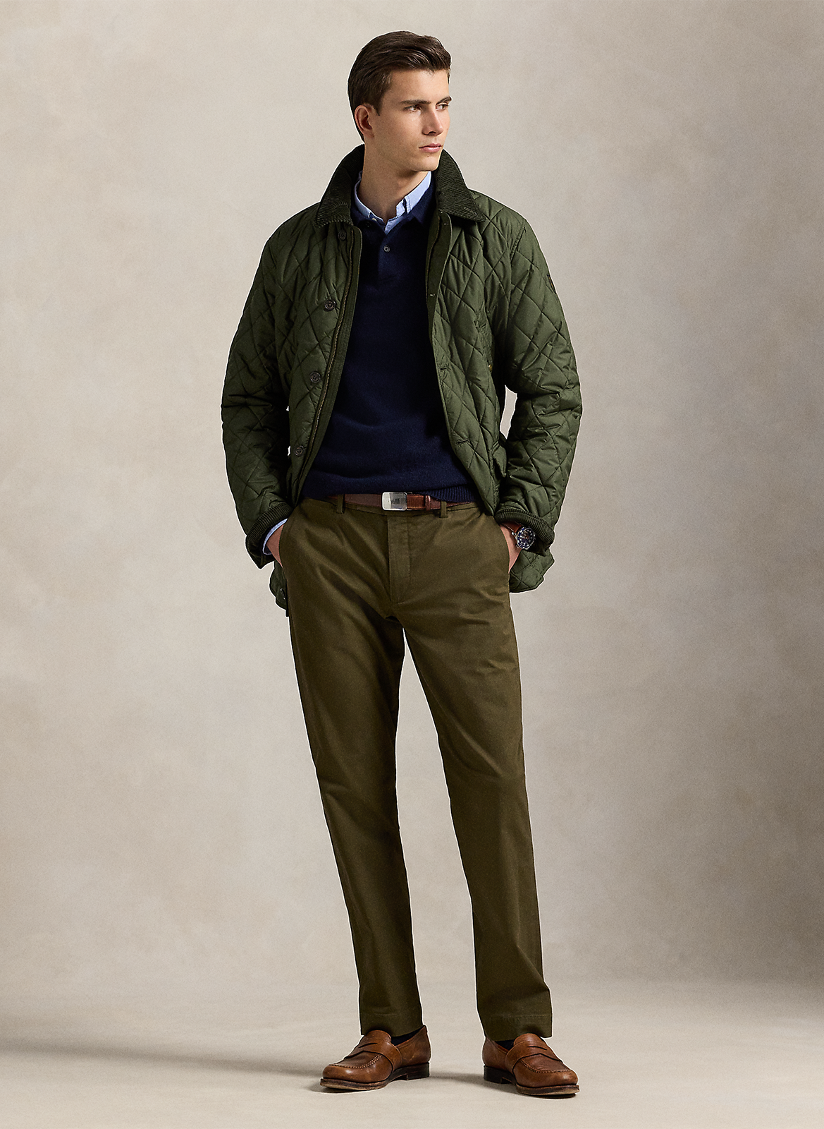 Blouson droit matelassé POLO RALPH LAUREN Vert