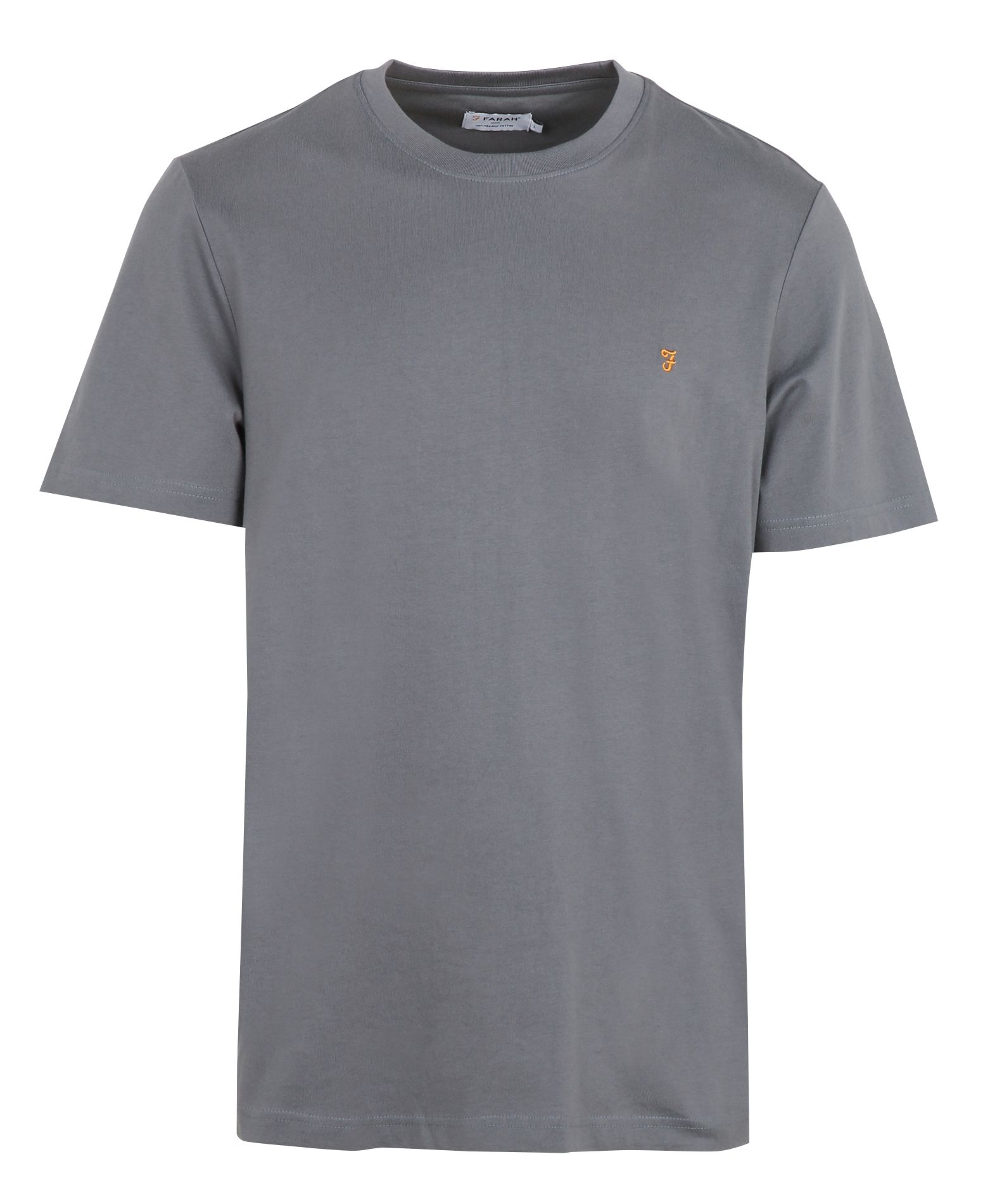 Tee-shirt col rond en coton bio FARAH Gris