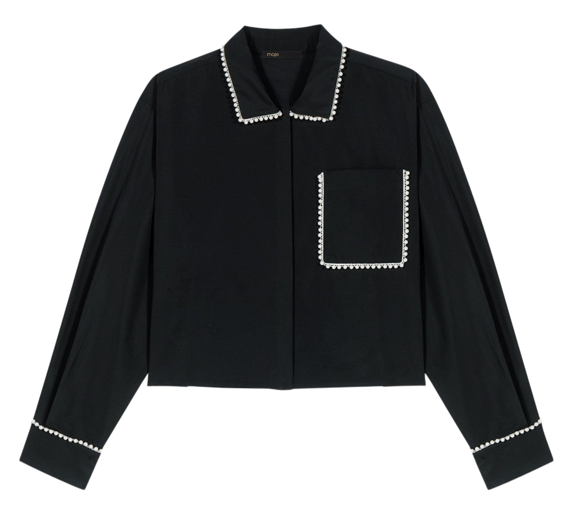 Chemise col classique MAJE Black