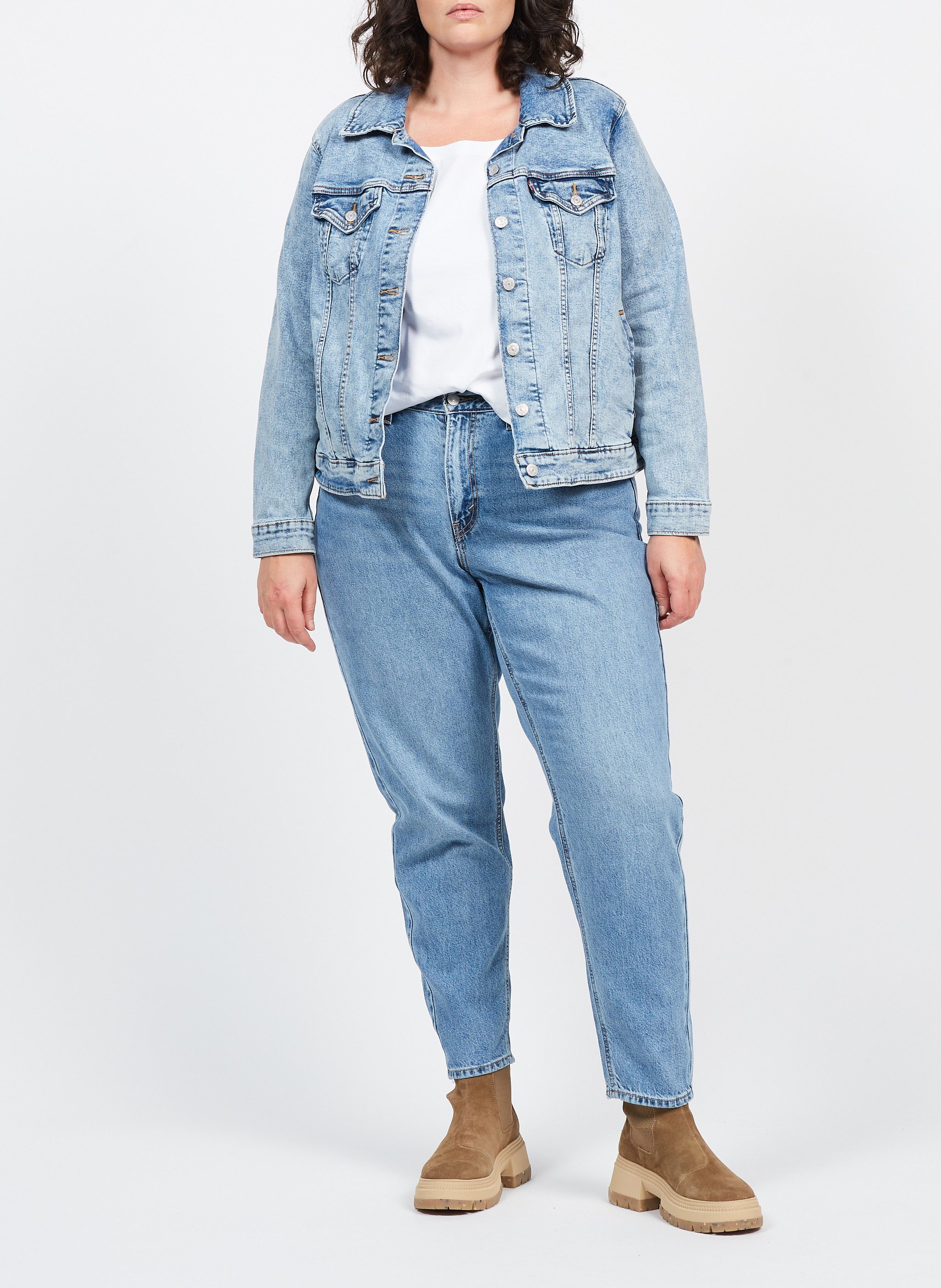 Veste en jean délavé LEVI&#039;S Jean Délavé