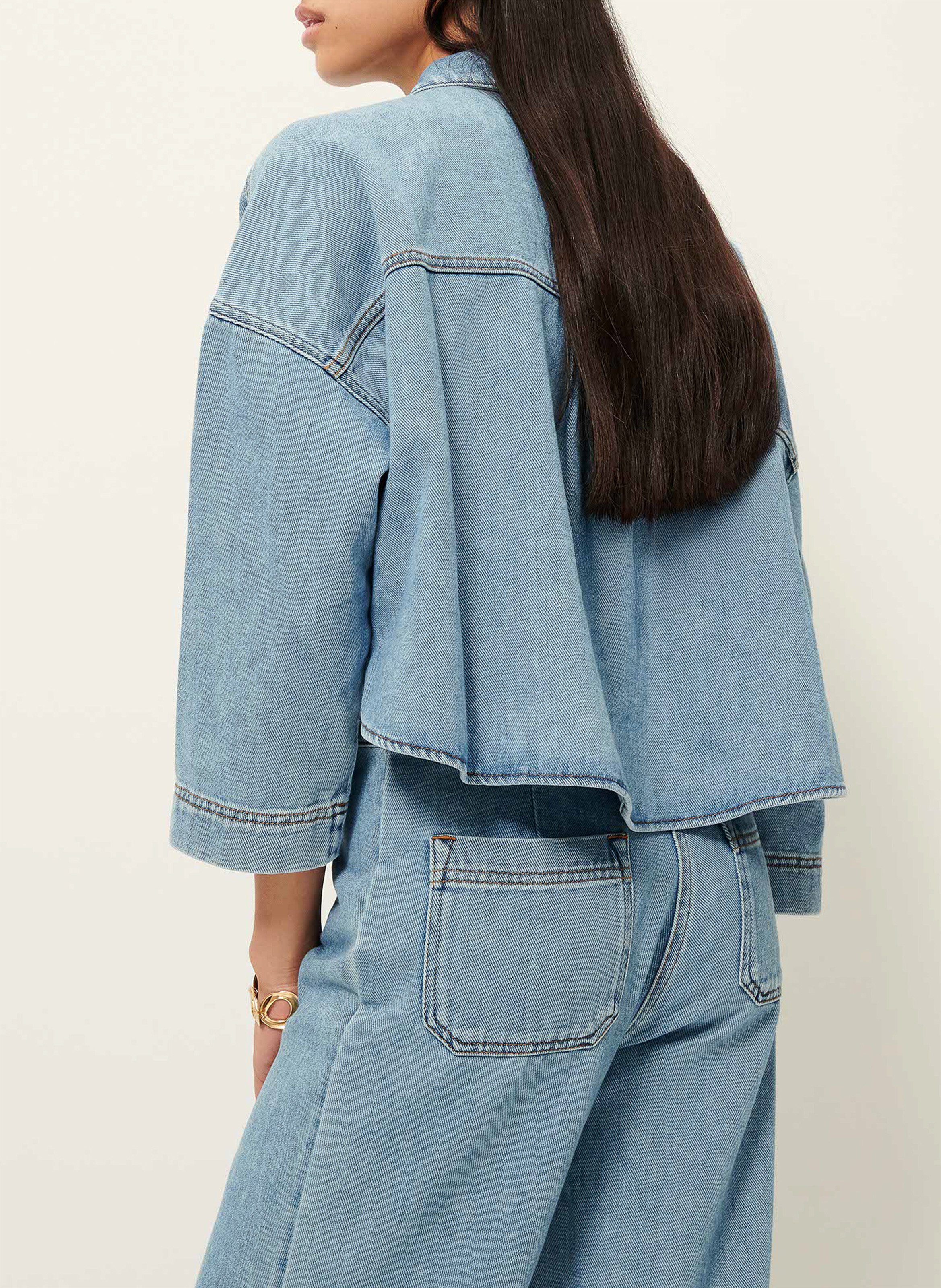 Gerade geschnittene Jeans aus Baumwolle SESSUN Blau