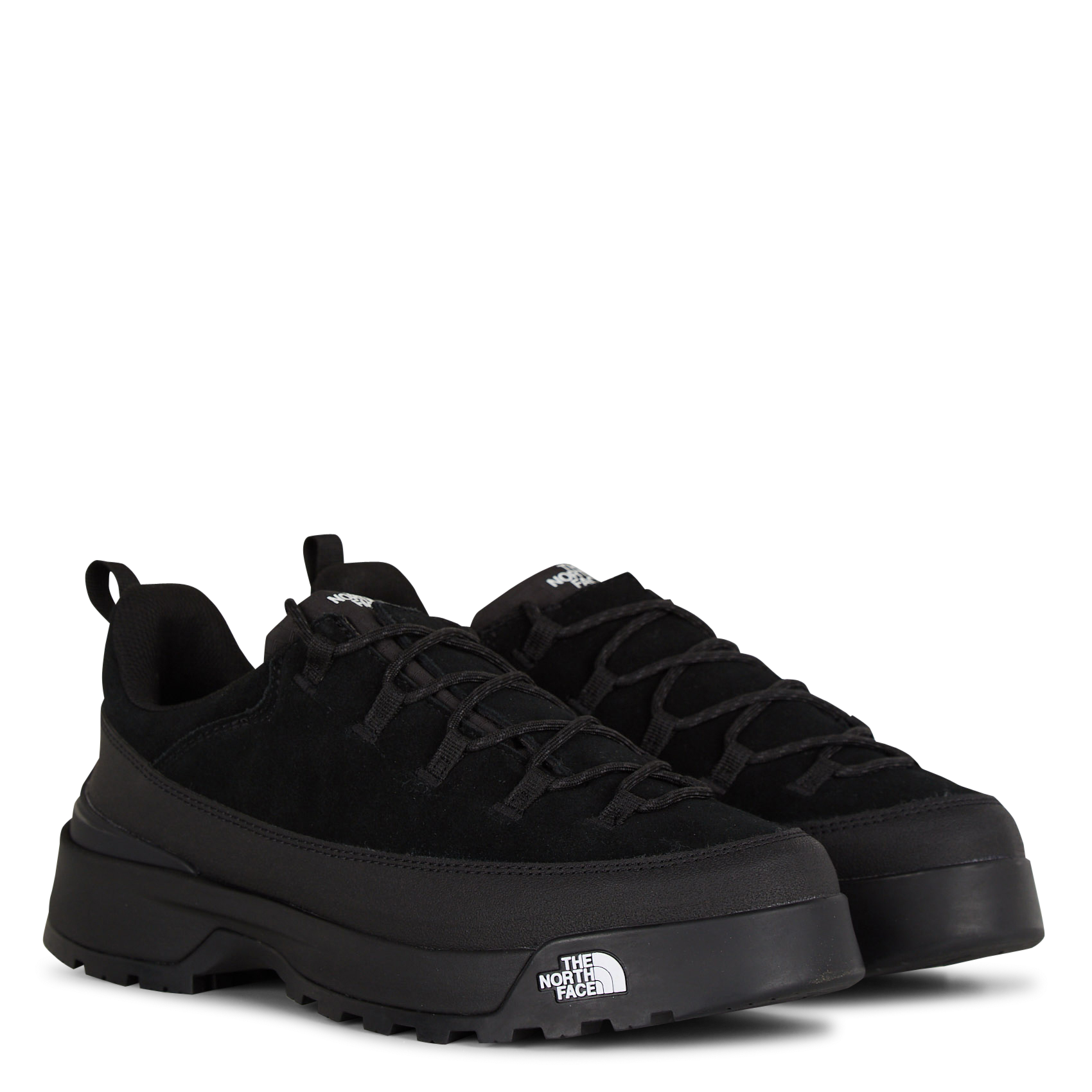 Baskets basses à lacets en cuir THE NORTH FACE Noir