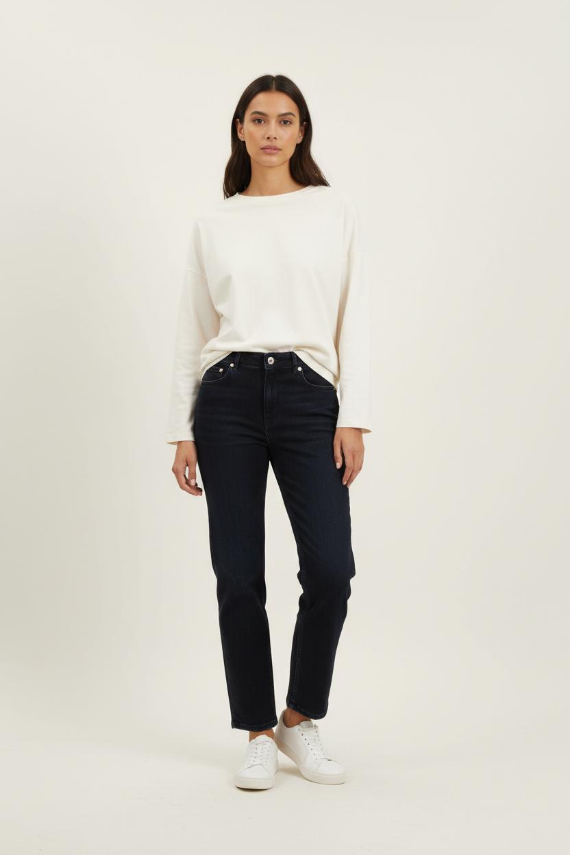 Cropped slim jeans with studs IRO - Seconde Main Blue