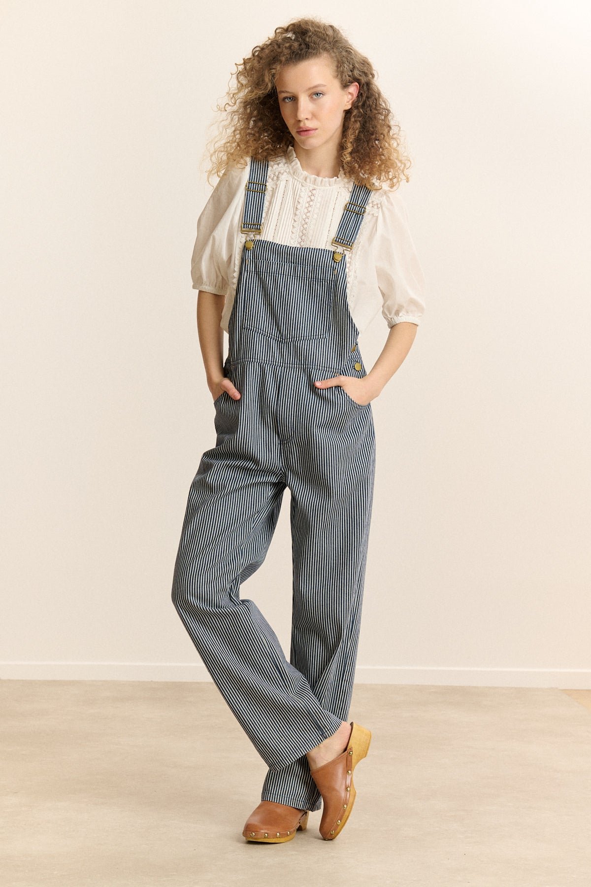 Striped overalls GARANCE PARIS Blue