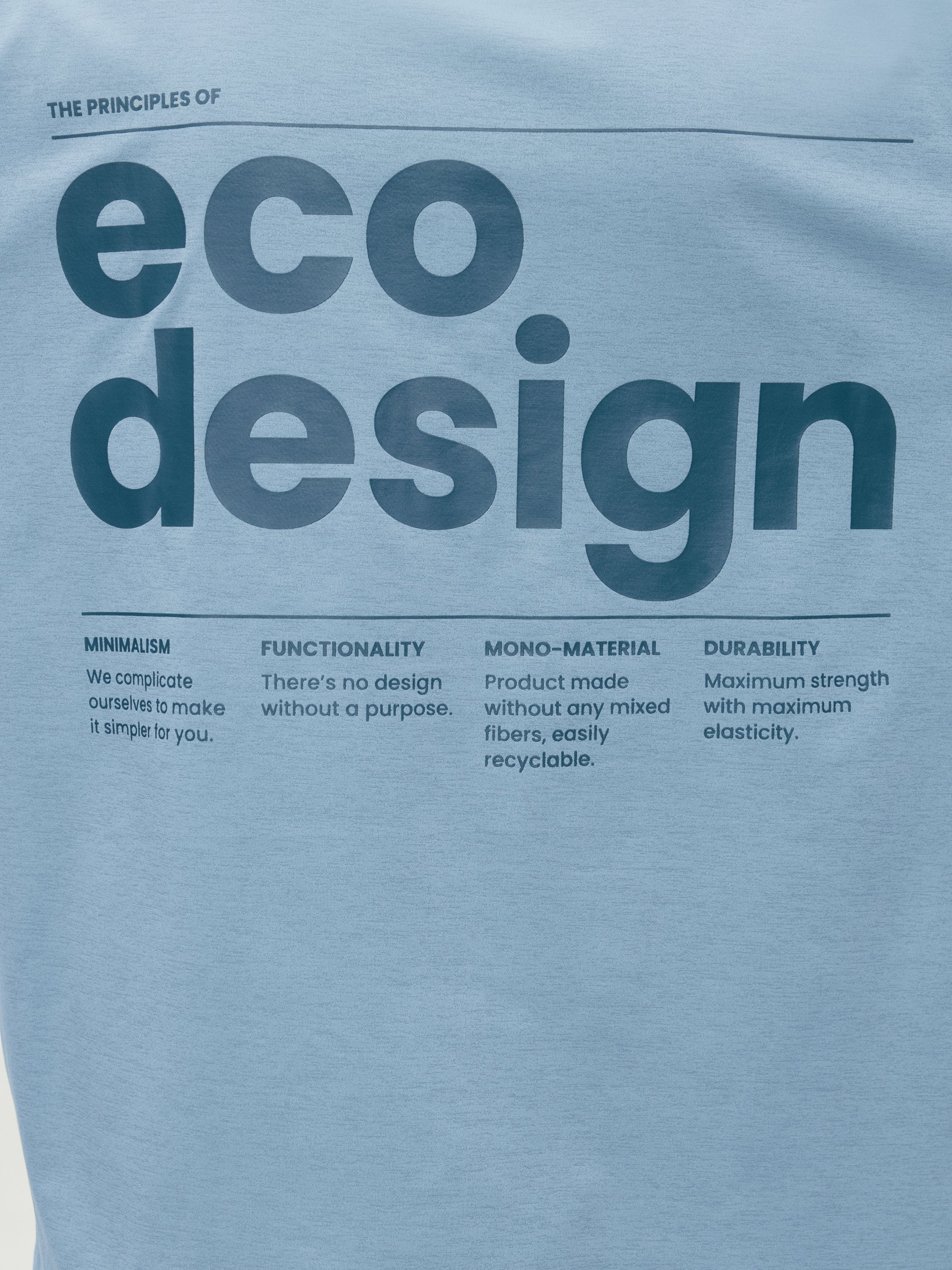 Short-sleeve athleisure performance T-shirt BORN Blue