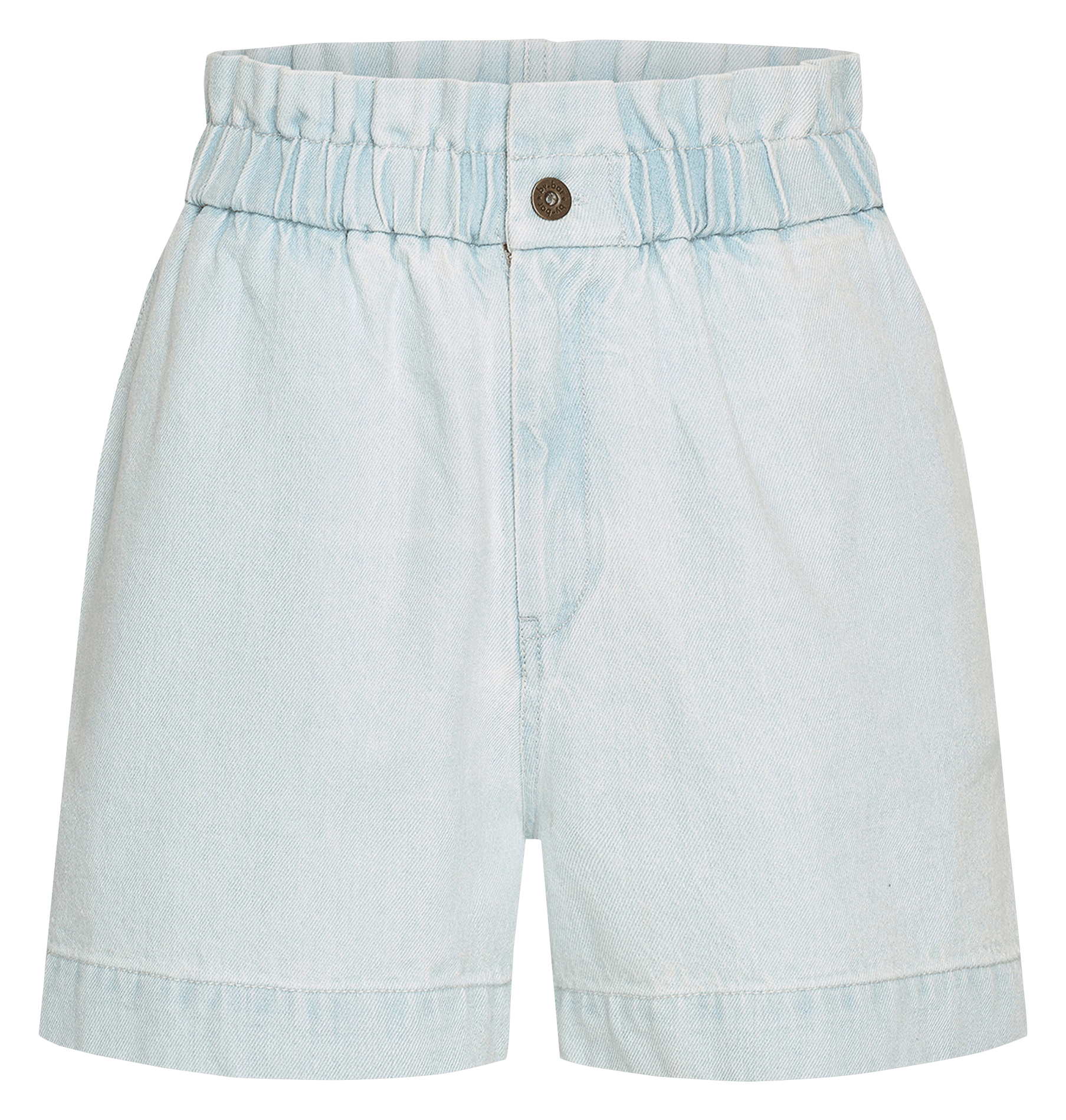 Short droit taille haute en coton BY BAR Bleu