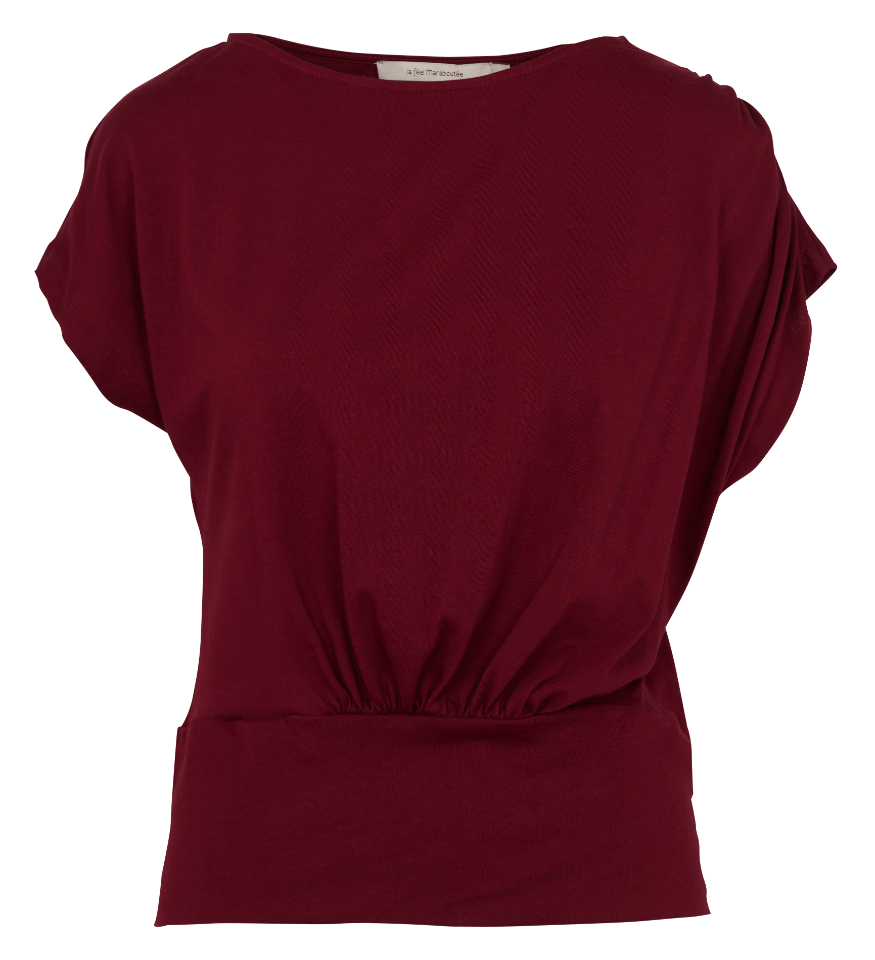 Anliegendes Bio-Baumwolltop LA FEE MARABOUTEE Braun