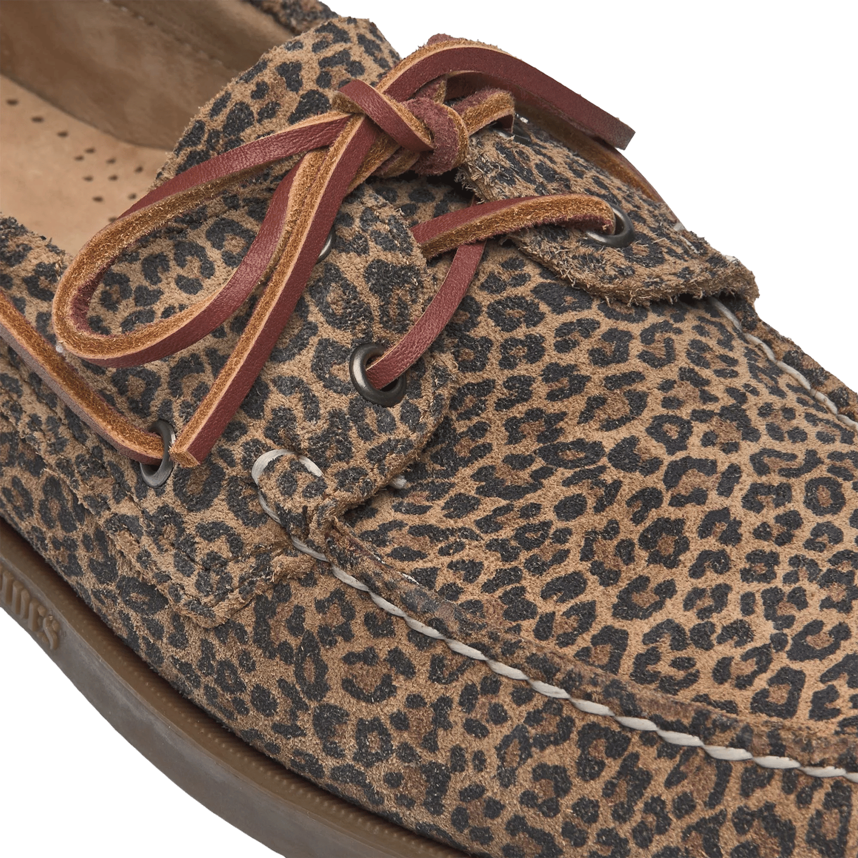 Leoparden-Wildleder-Bootsschuhe SEBAGO Mehrfarbig
