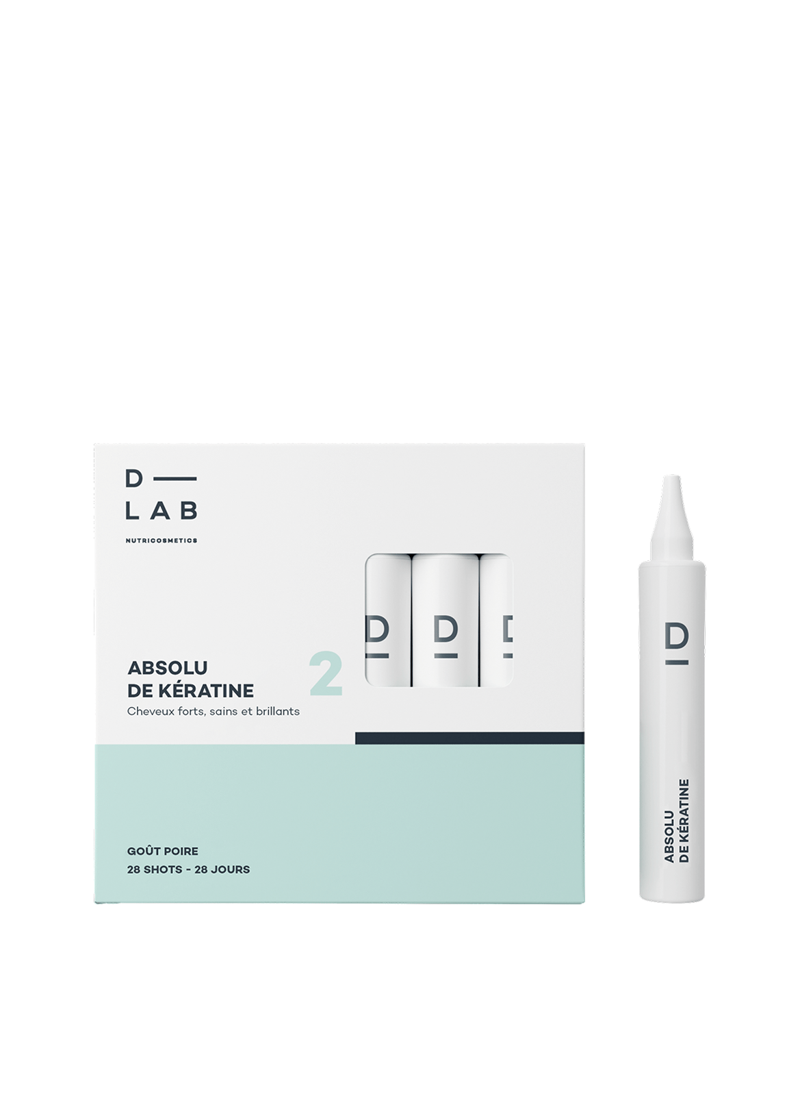 Keratine Absolu
Anti-haaruitval & Herstel
Drinkshot D-LAB NUTRICOSMETICS No color