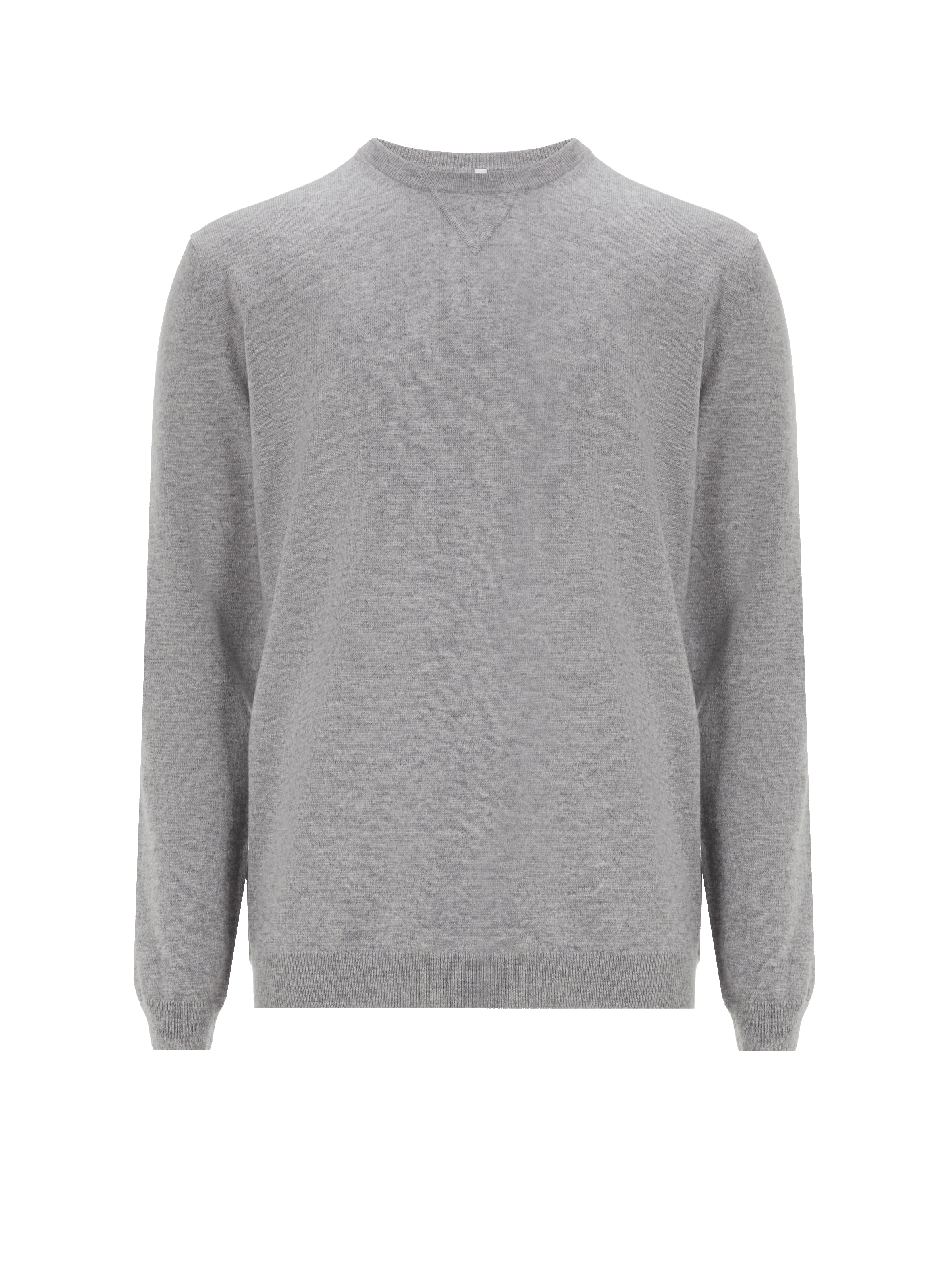 Round-neck graphic cashmere straight-cut sweater AU PRINTEMPS PARIS Silver