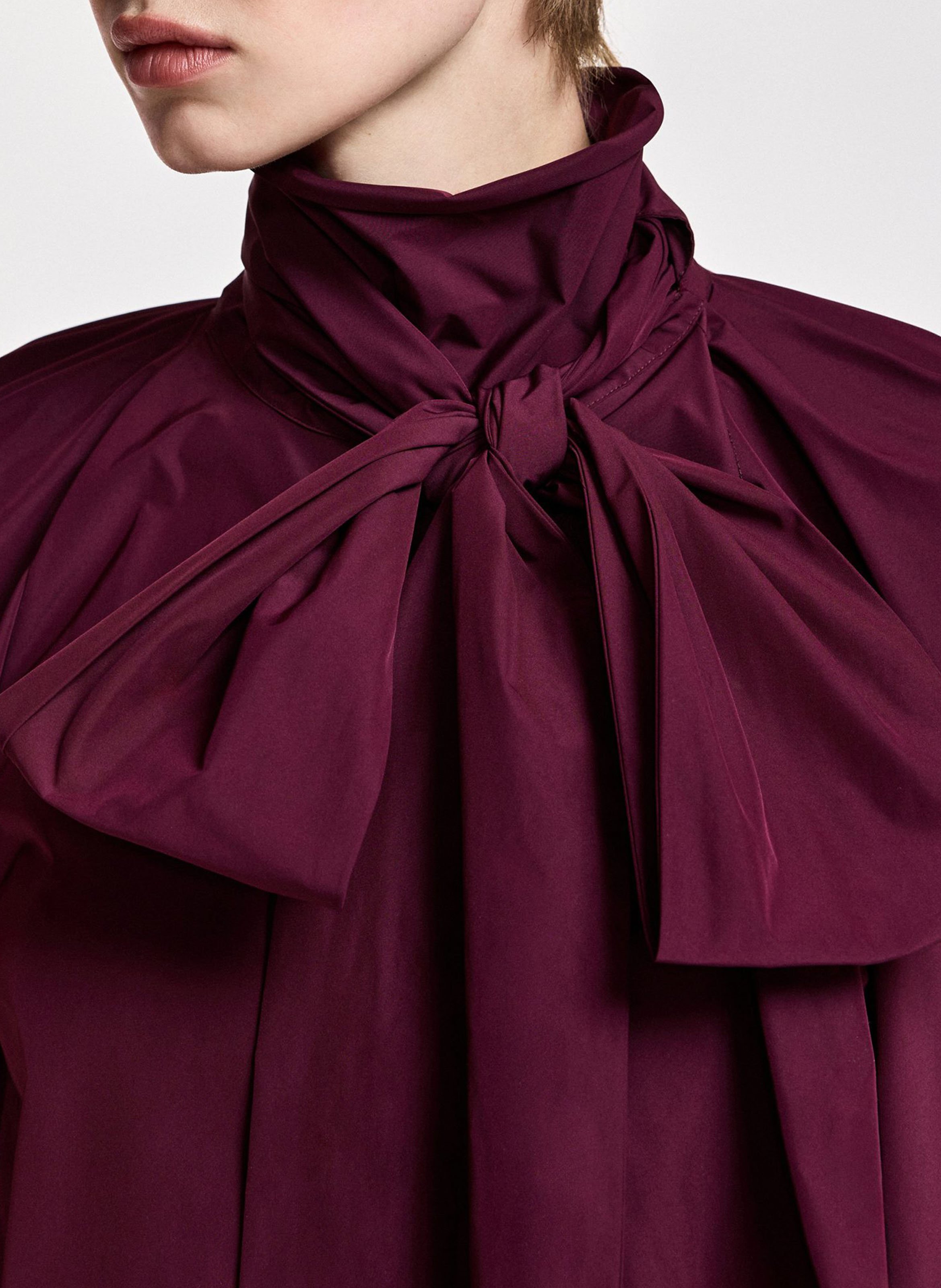 Loose blouse with Lavallière collar ESSENTIEL ANTWERP Red