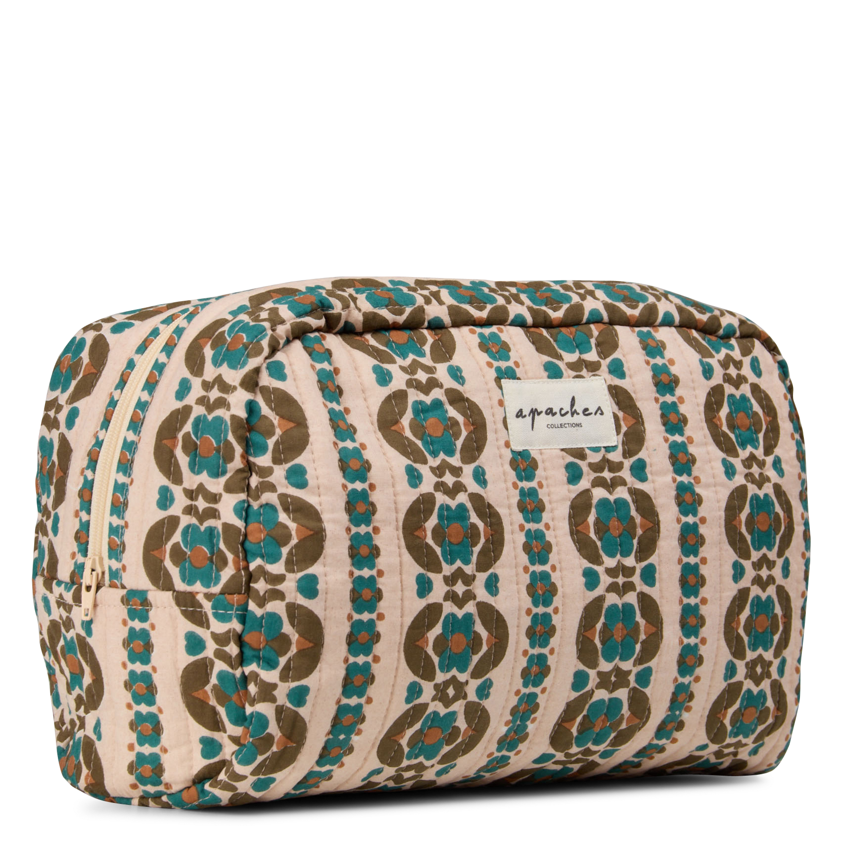 Trousse de toilette en coton APACHES COLLECTIONS Vert