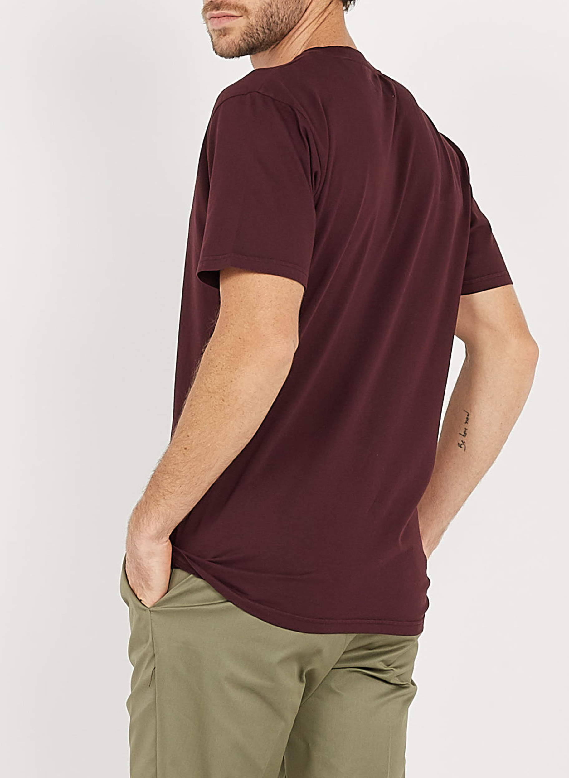 T-shirt col rond en coton biologique COLORFUL STANDARD Rouge