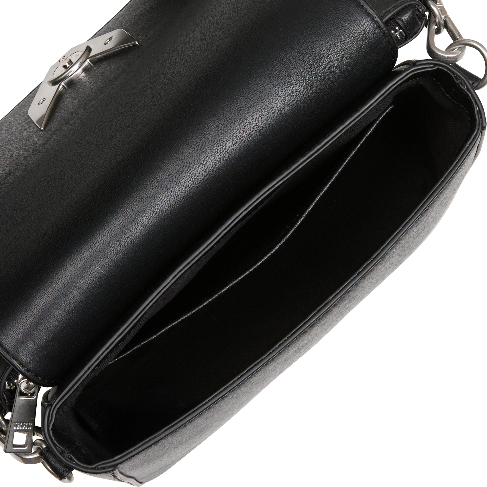 Dori leather shoulder bag IKKS Black