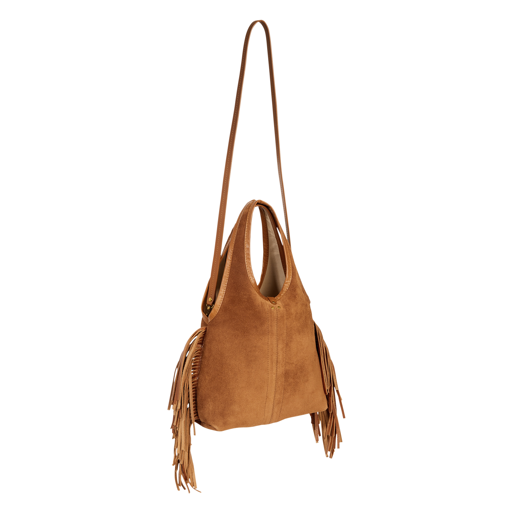 Suede tote bag JEROME DREYFUSS Brown