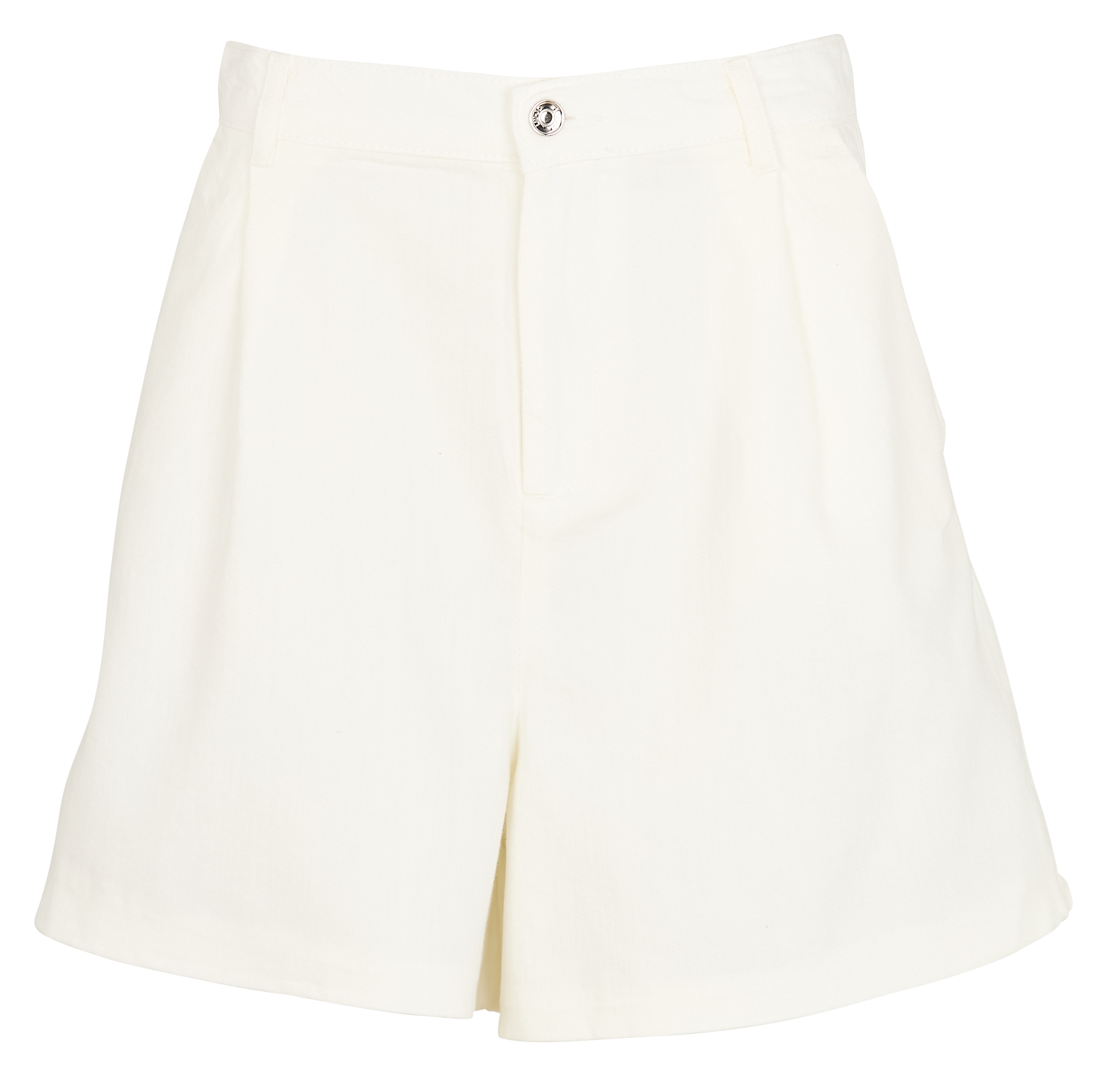 ショートパンツ LIU JO Woman Short White WA5441T4282 10701 High-waisted wide-leg cotton shorts Bianco lana Liu Jo