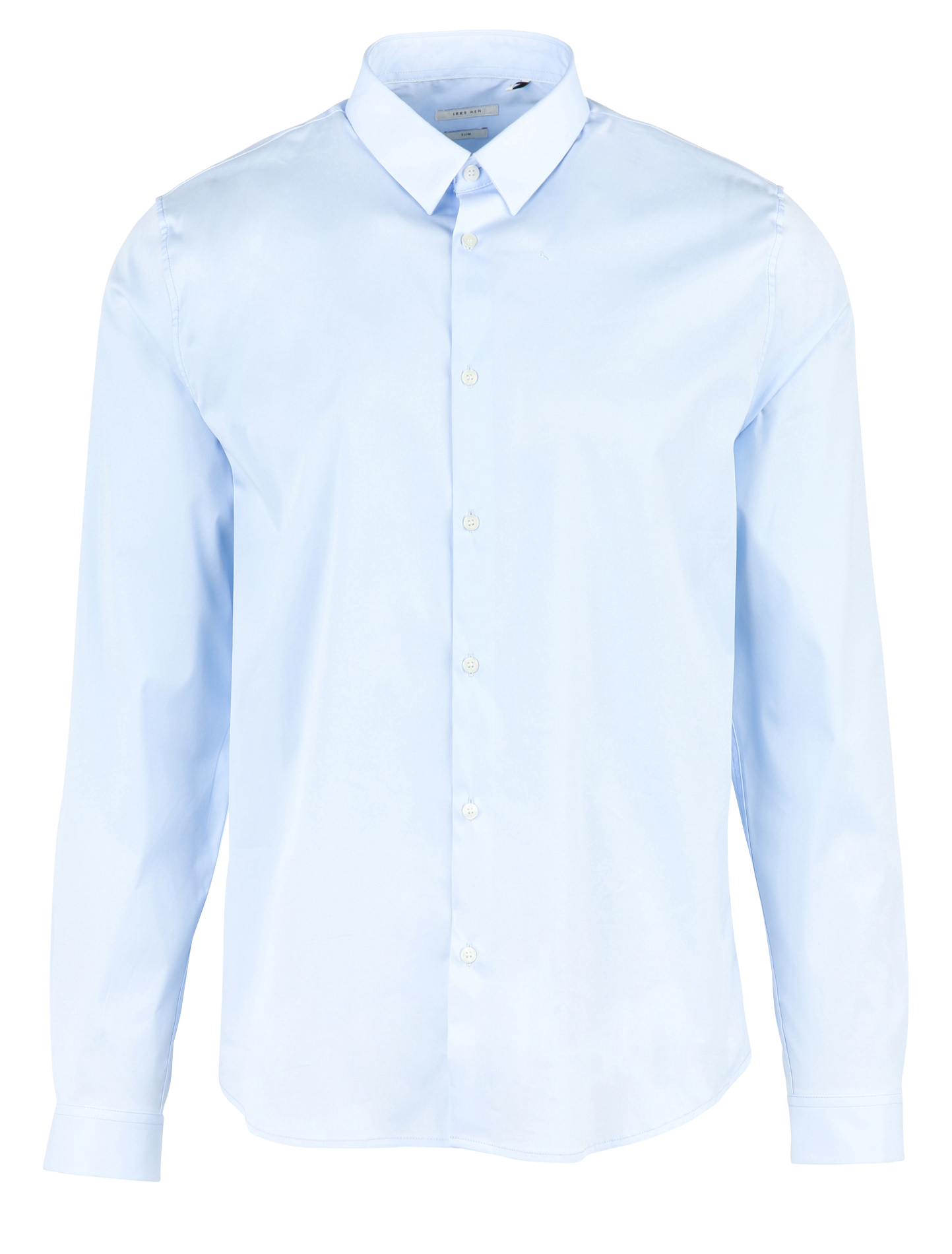 Chemise col classique manches contrastantes en coton IKKS Blue