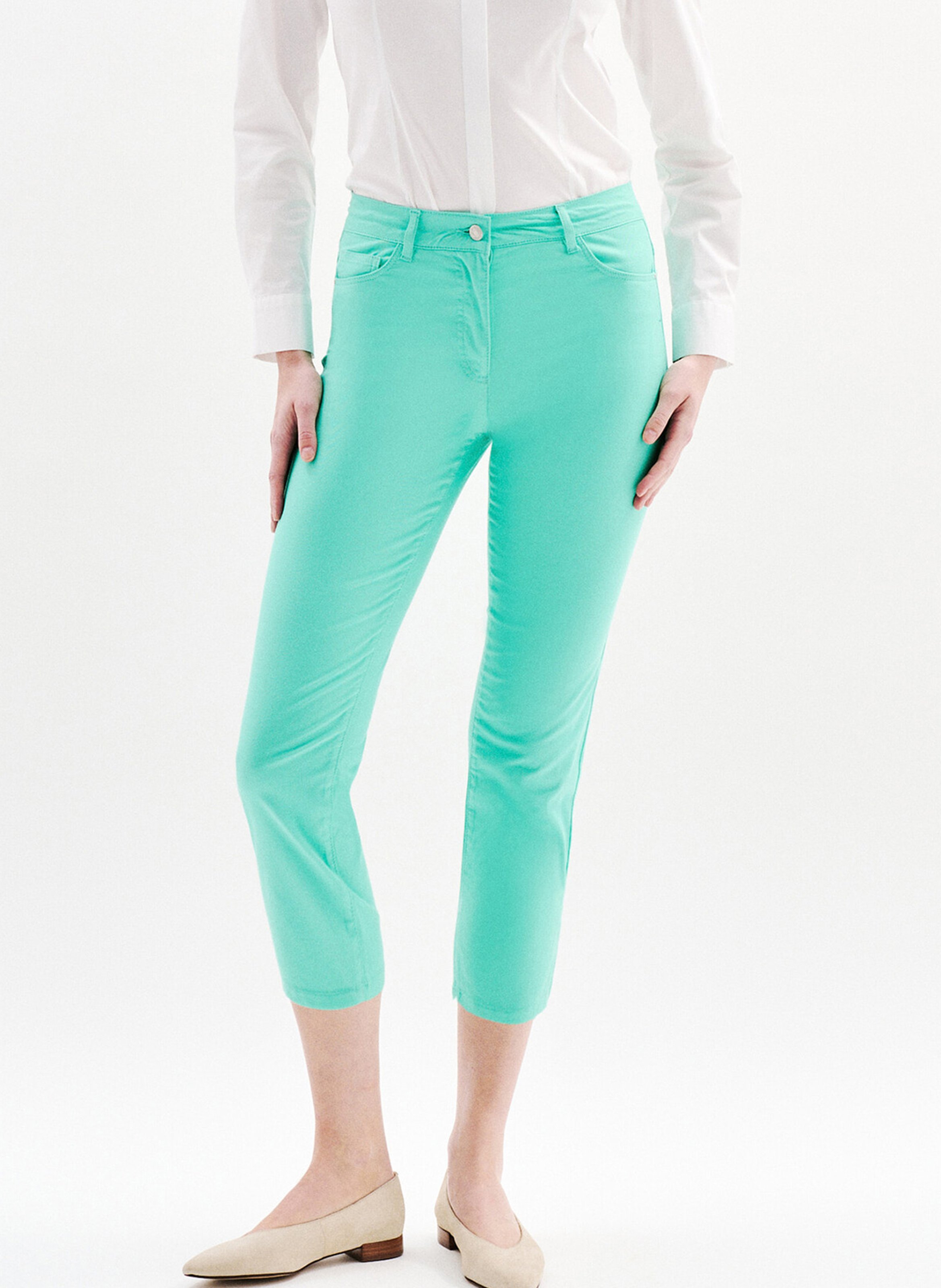 Straight Cut High Waist Jeans aus Baumwoll-Mix CAROLL