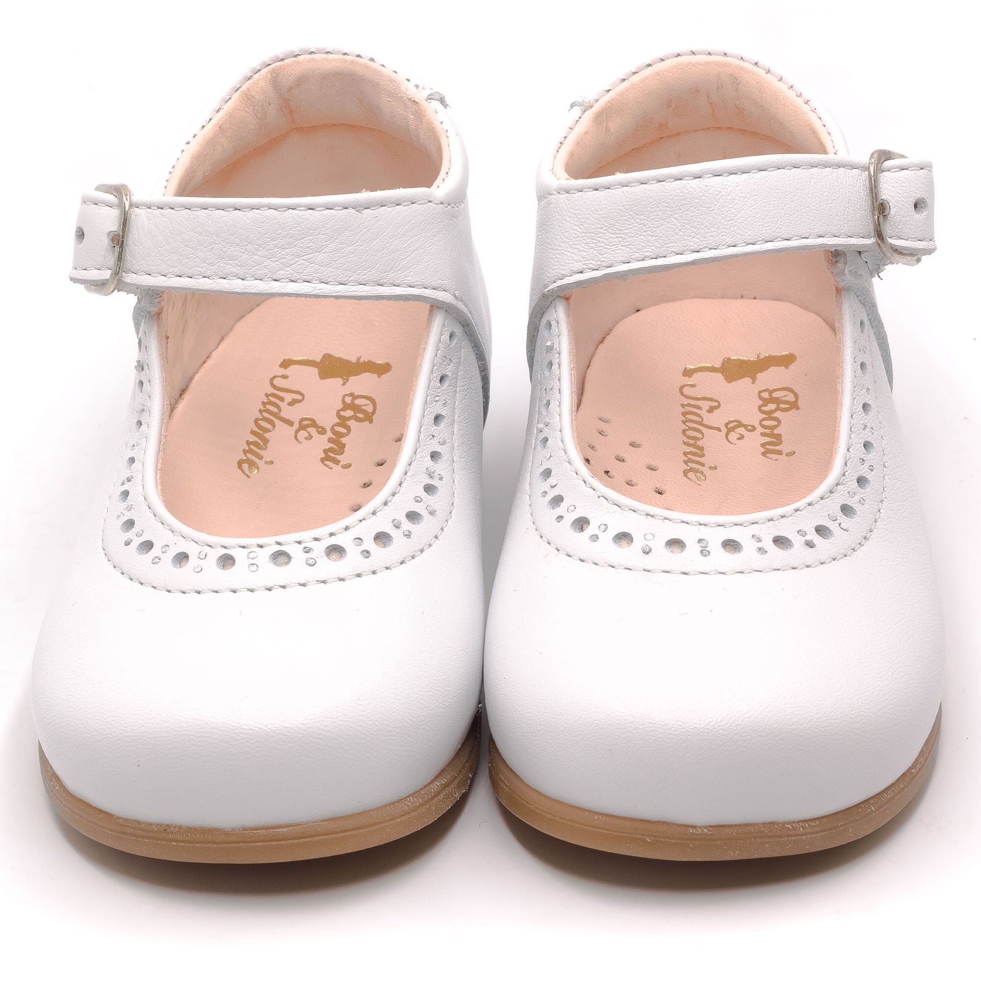 Baby girl first steps shoes Boni & Sidonie White