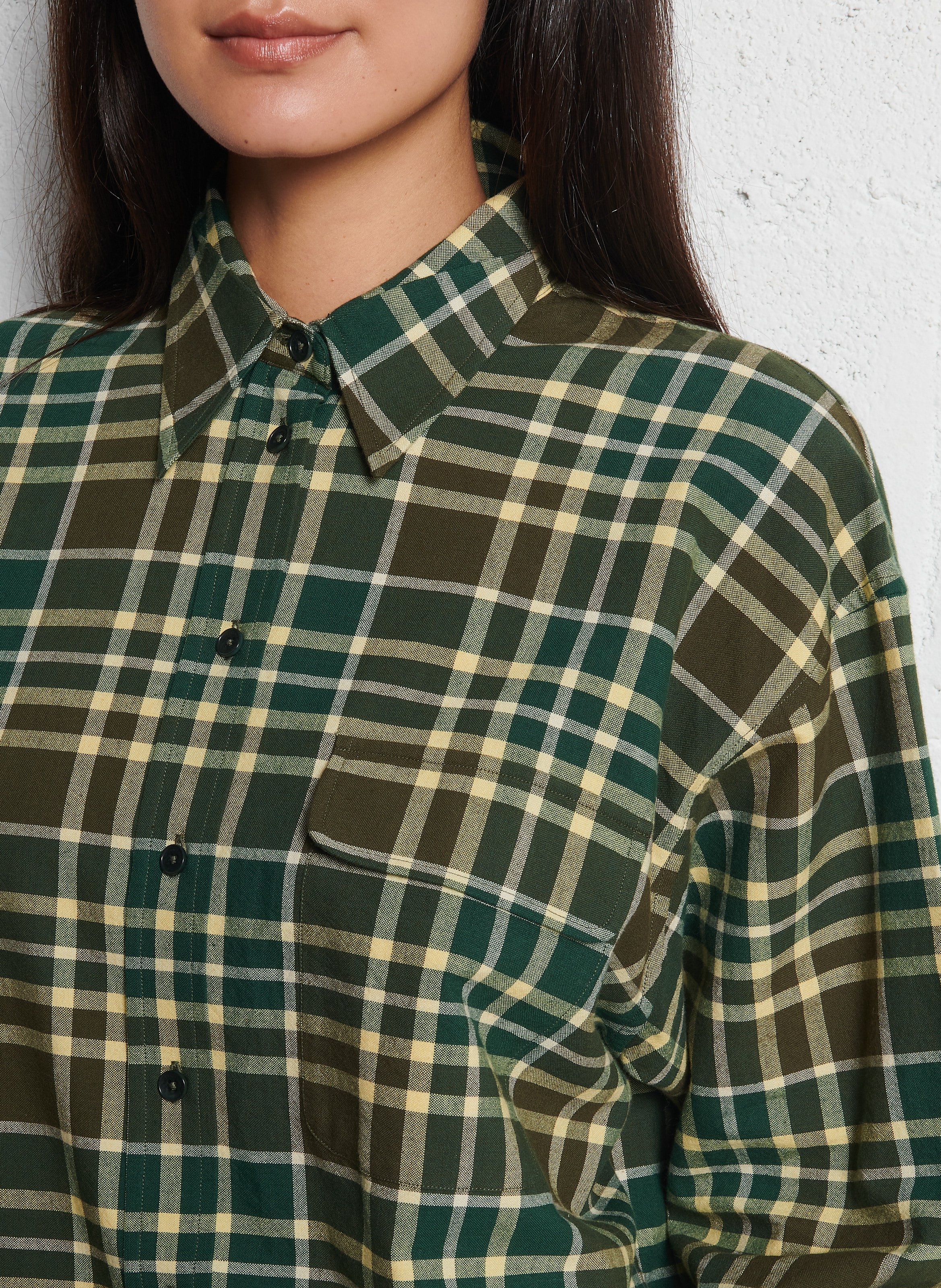 Chemise oversize en coton LAURENCE BRAS Vert