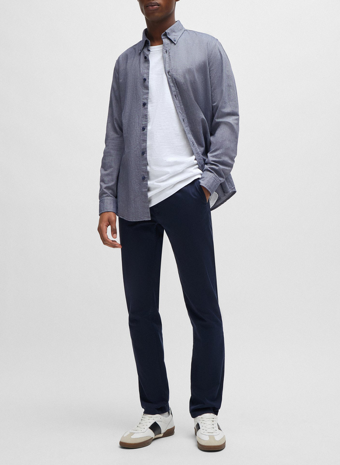 Stretch cotton chinos BOSS Blue