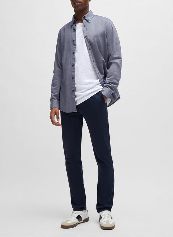 Stretch cotton chinos | Blue by BOSS Stretch cotton chinos Blue