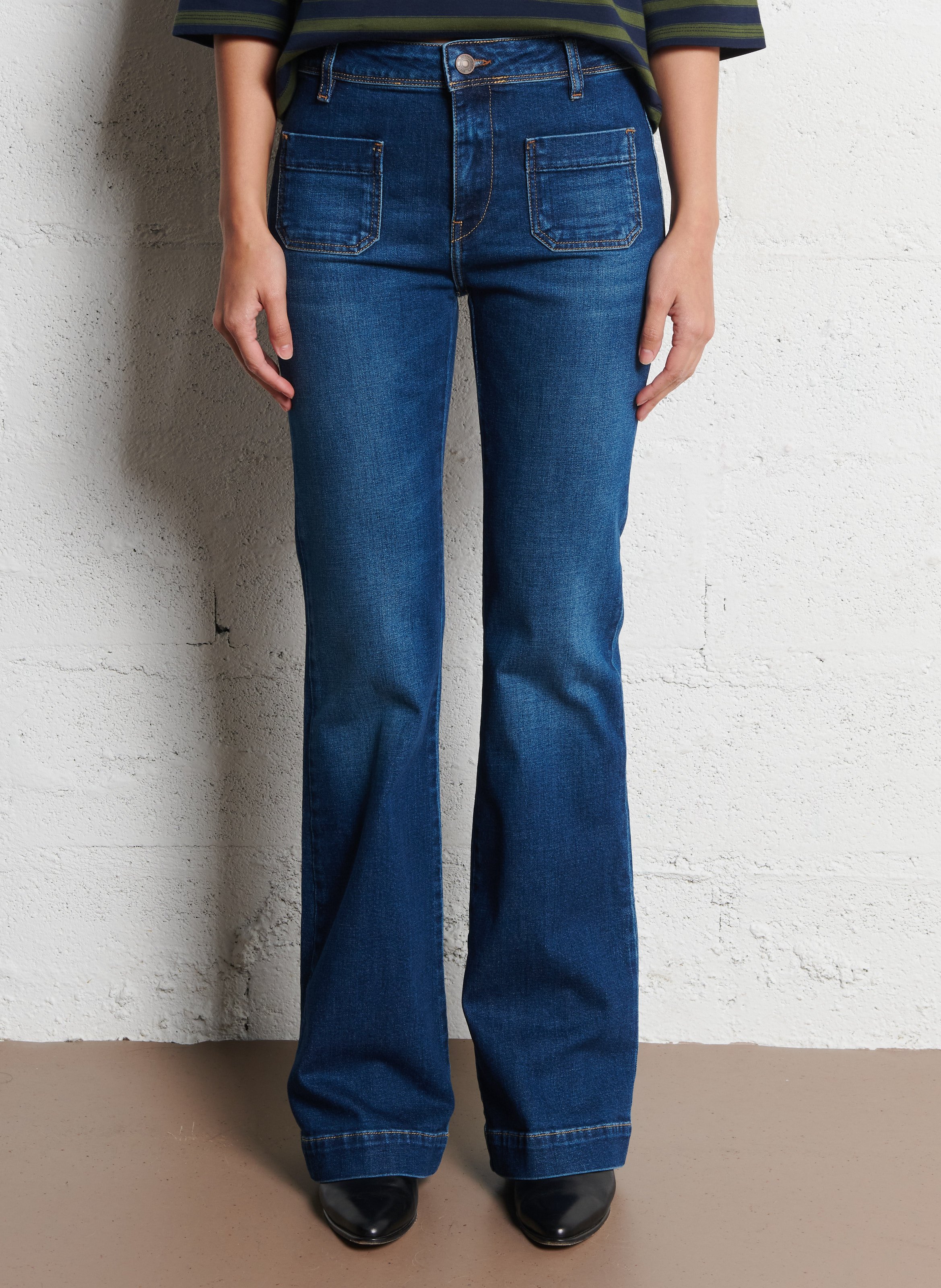 Bootcut-jeans | katoenblend ACQUAVERDE