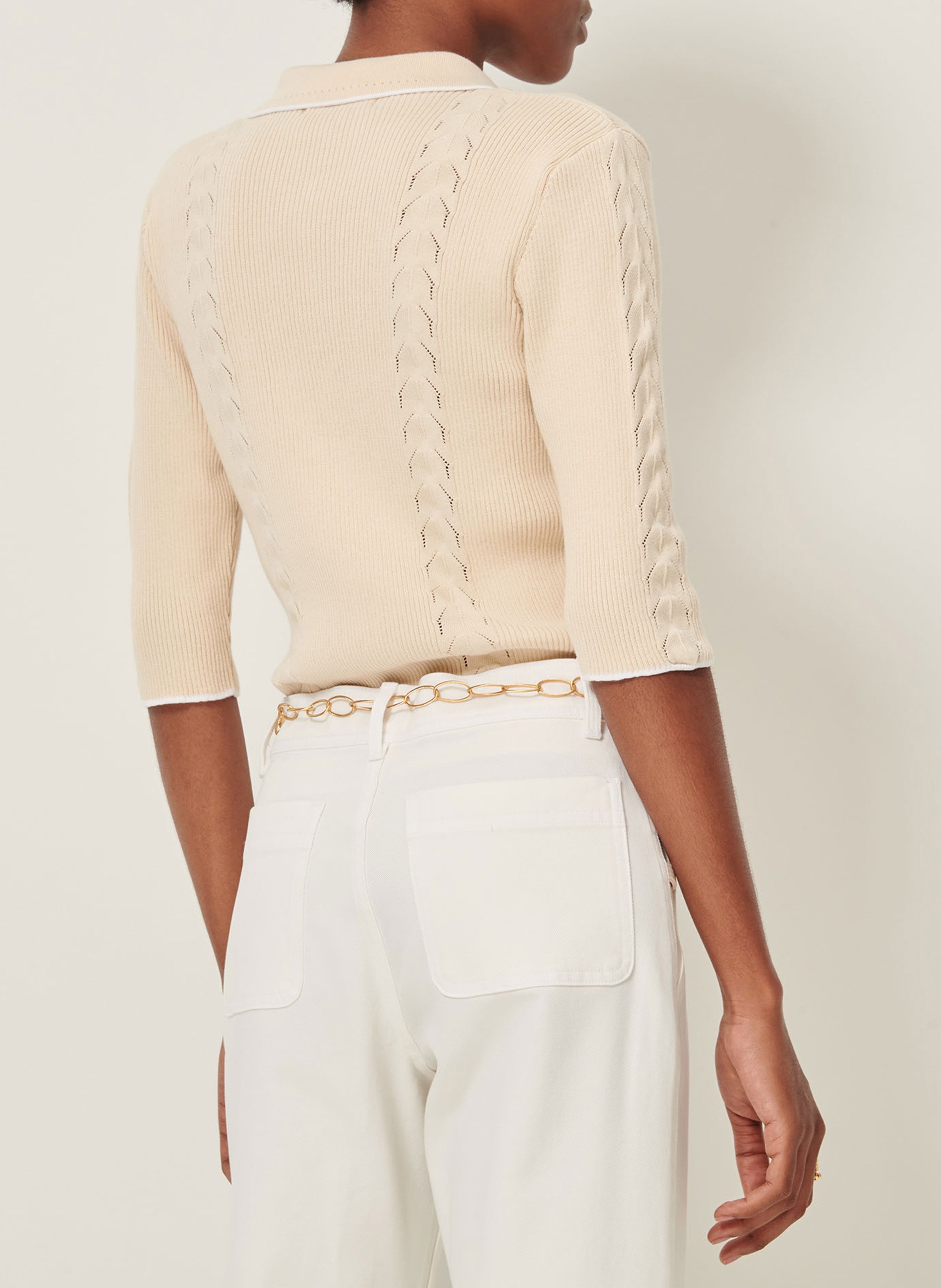 Polo shirt in katoen SESSUN Beige