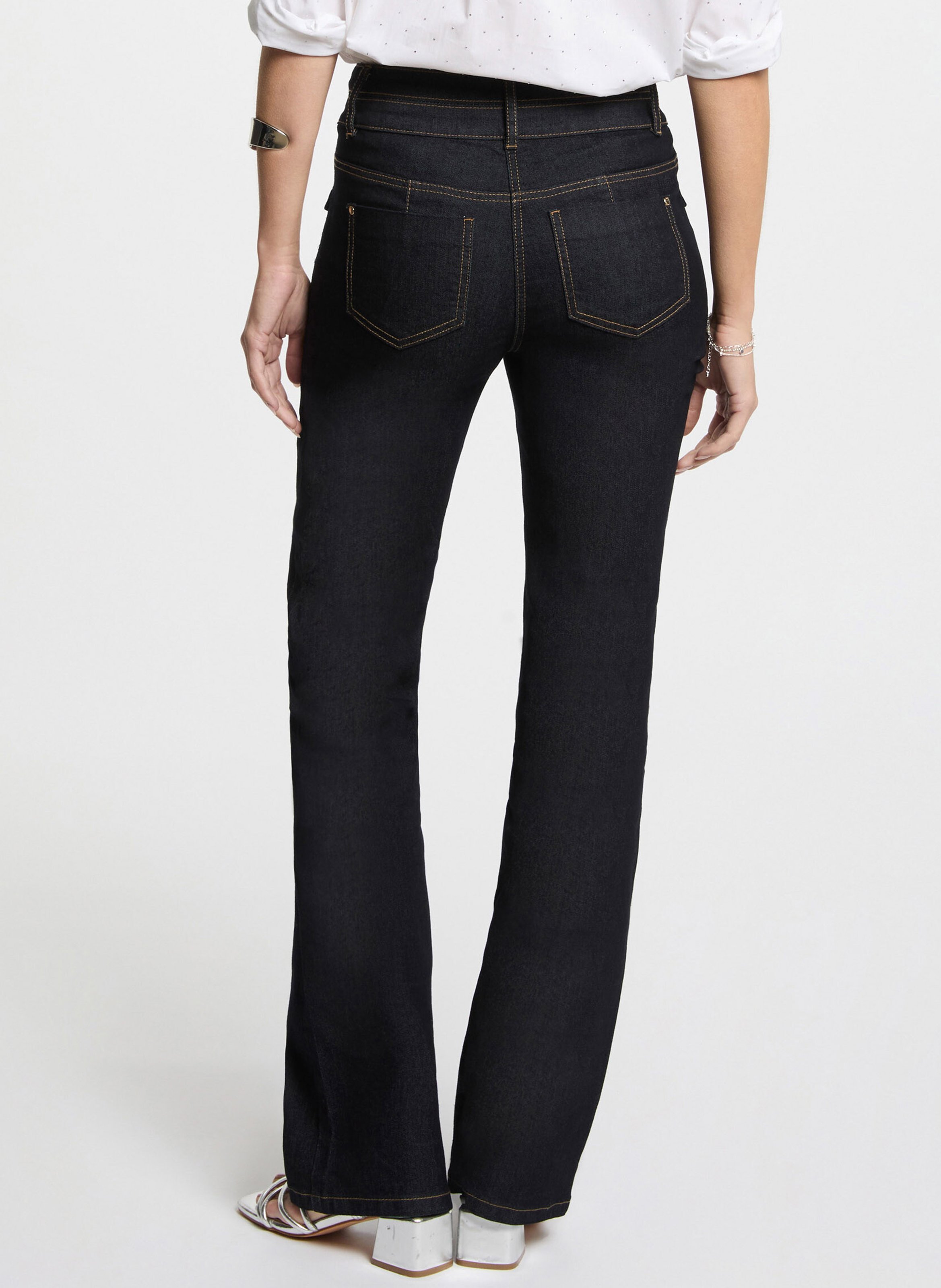 Jean bootcut en denim brut  MORGAN Bleu