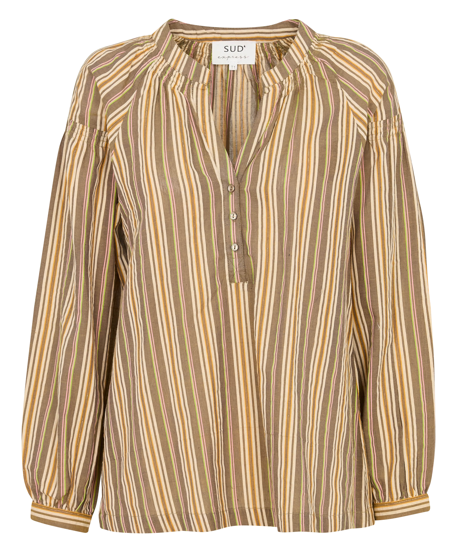 Blouse oversize en coton mélangé SUD EXPRESS Vert