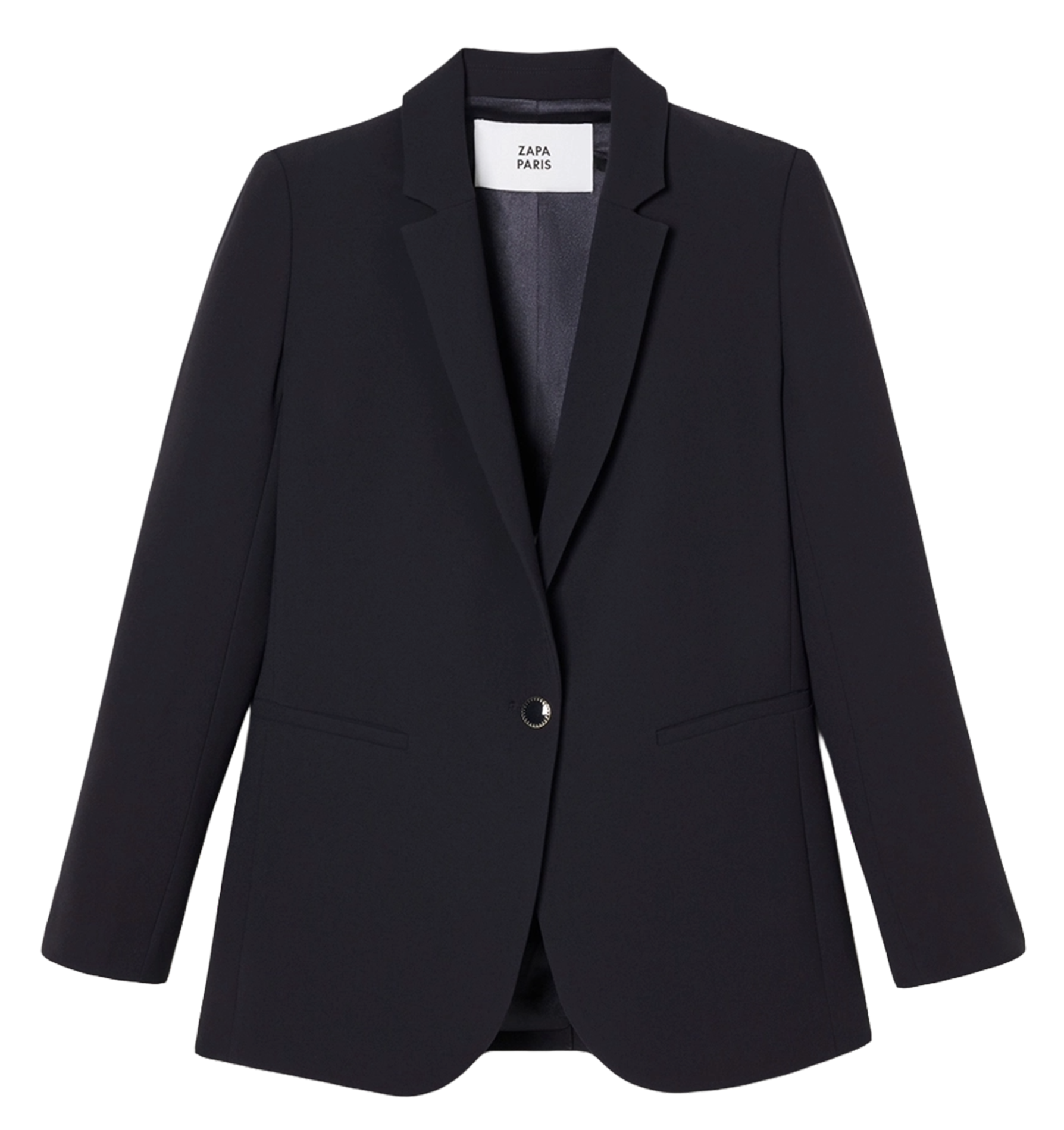 Straight tailored collar jacket ZAPA Black