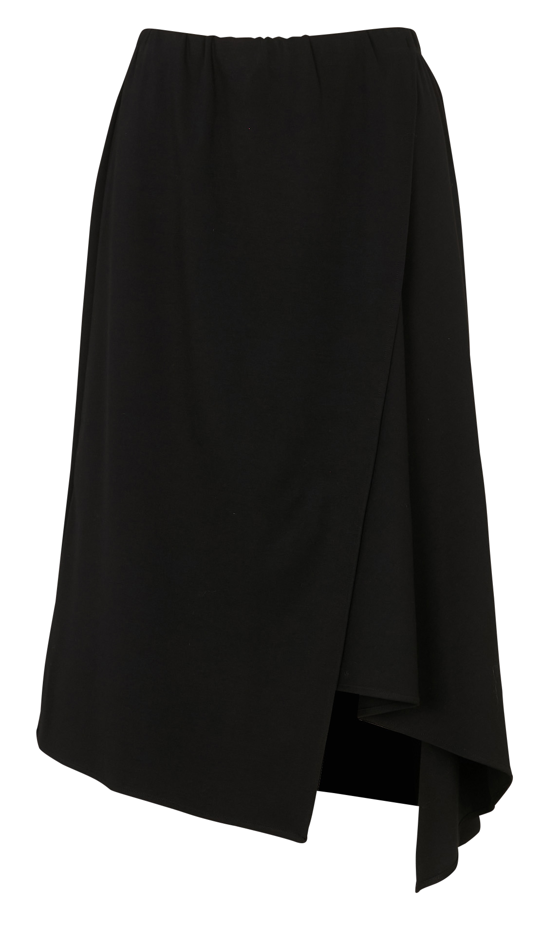 Jupe midi asymétrique HUMILITY Noir