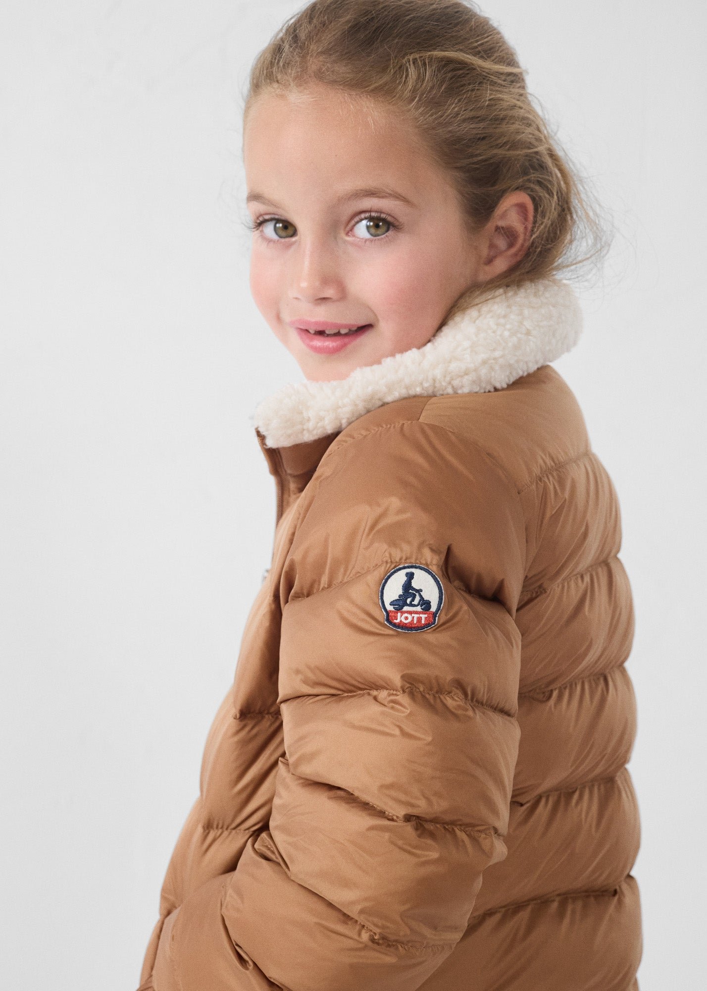 Kids aviator bomber jacket JOTT Brown