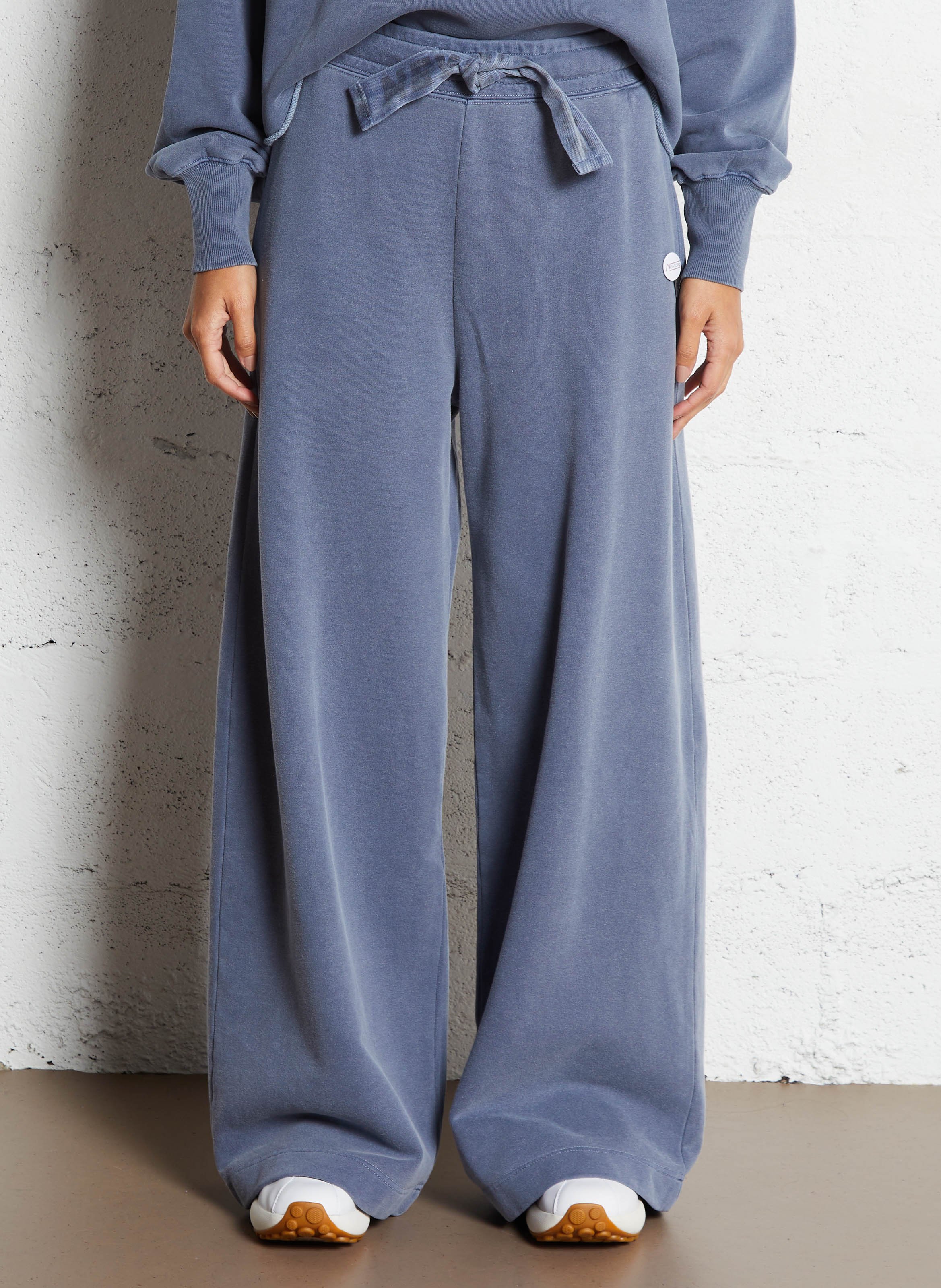 Wide cotton jogging pants NEWTONE Blue