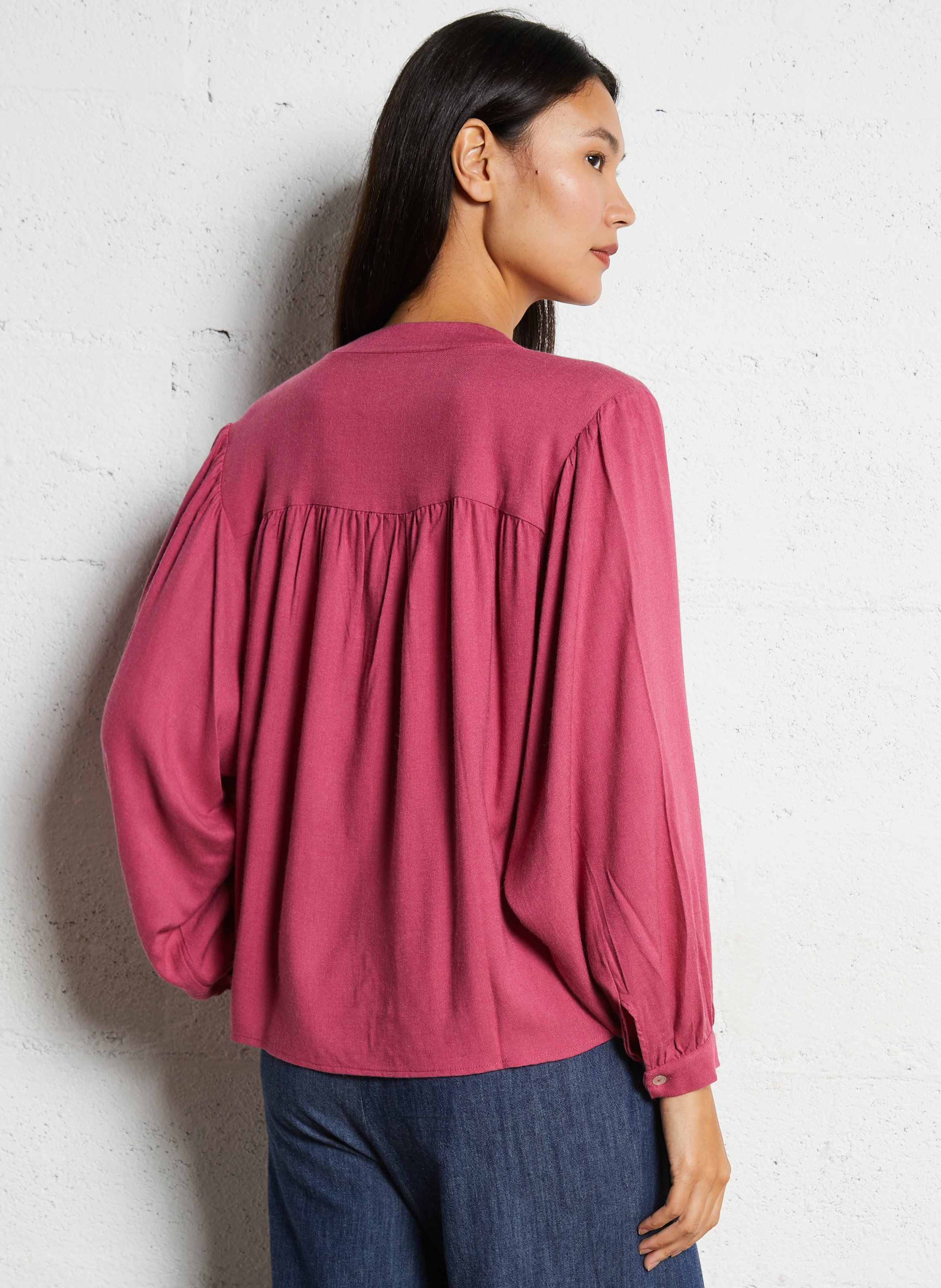 Blouse col rond  MAISON 123 Rouge