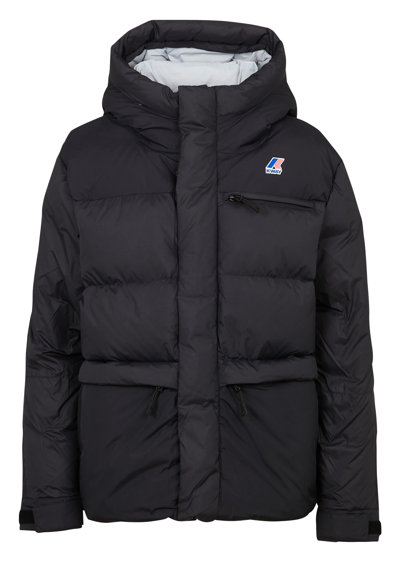 Gesteppte Oversize-Daunenjacke K-WAY Schwarz