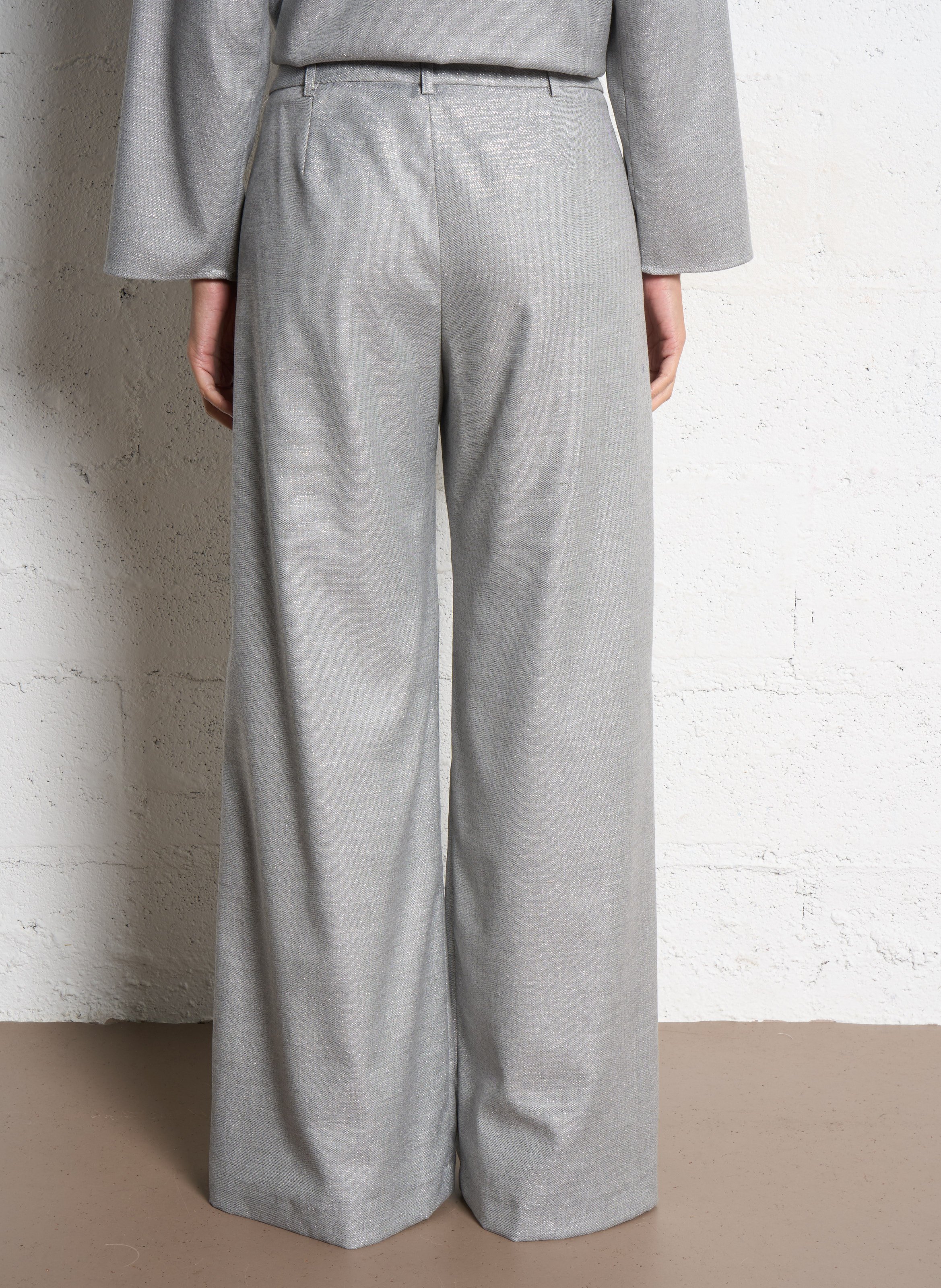 Wide trousers DIEGA Silver