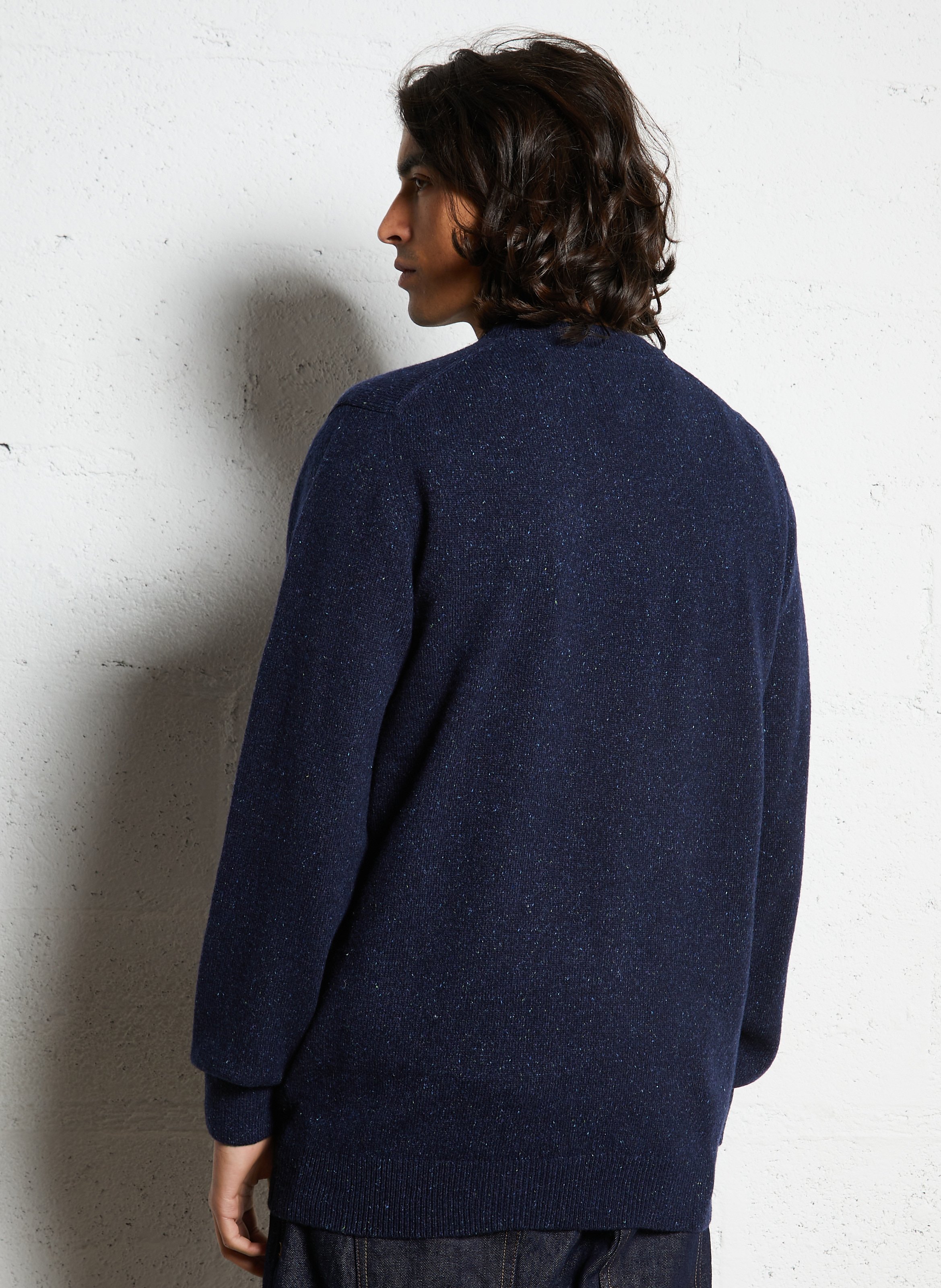 Oversized trui | wolblend BARBOUR Blauw